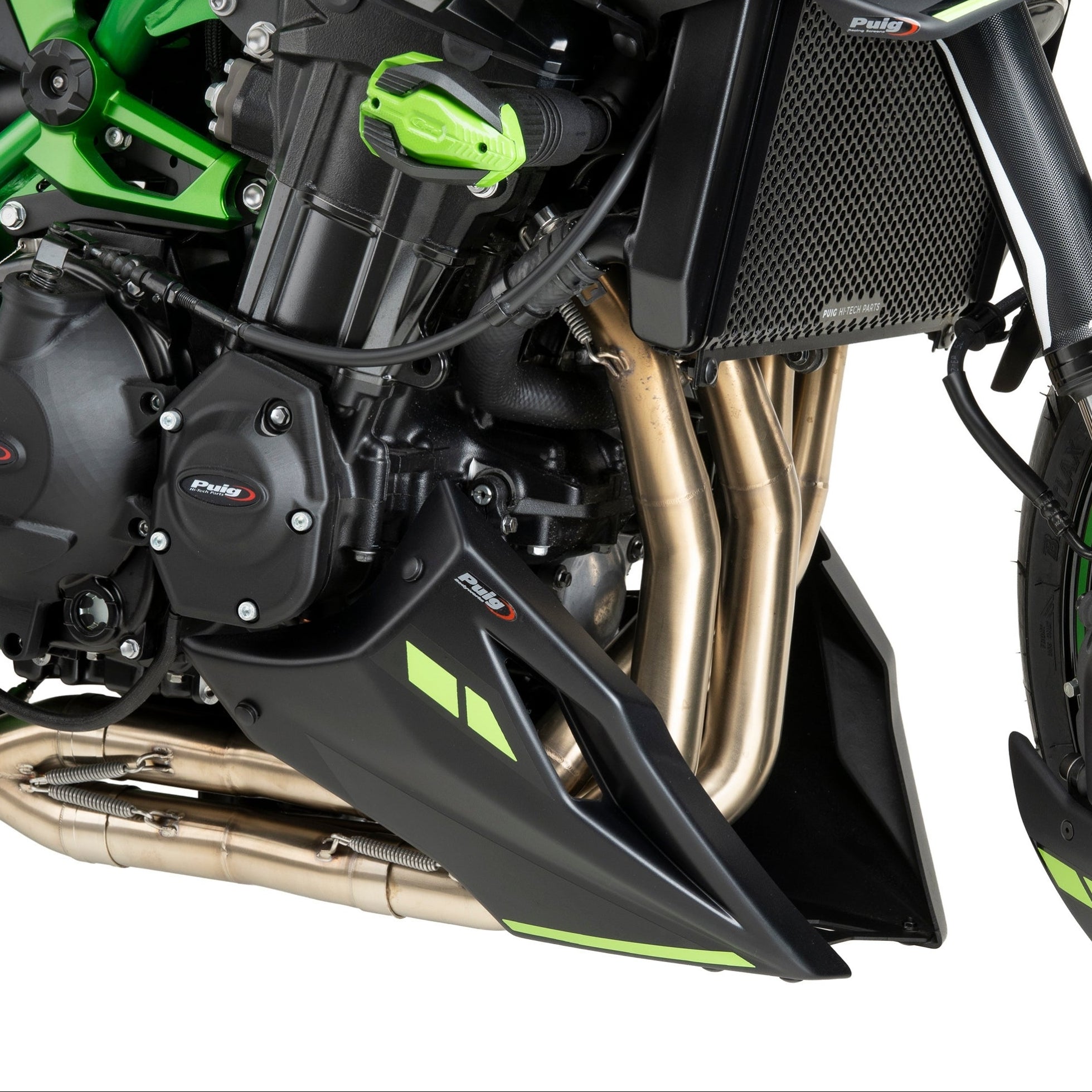 Puig Belly Pan | Matte Black | Kawasaki Z 900/900 SE 2025>Current -   Pyramid Motorcycle Accessories