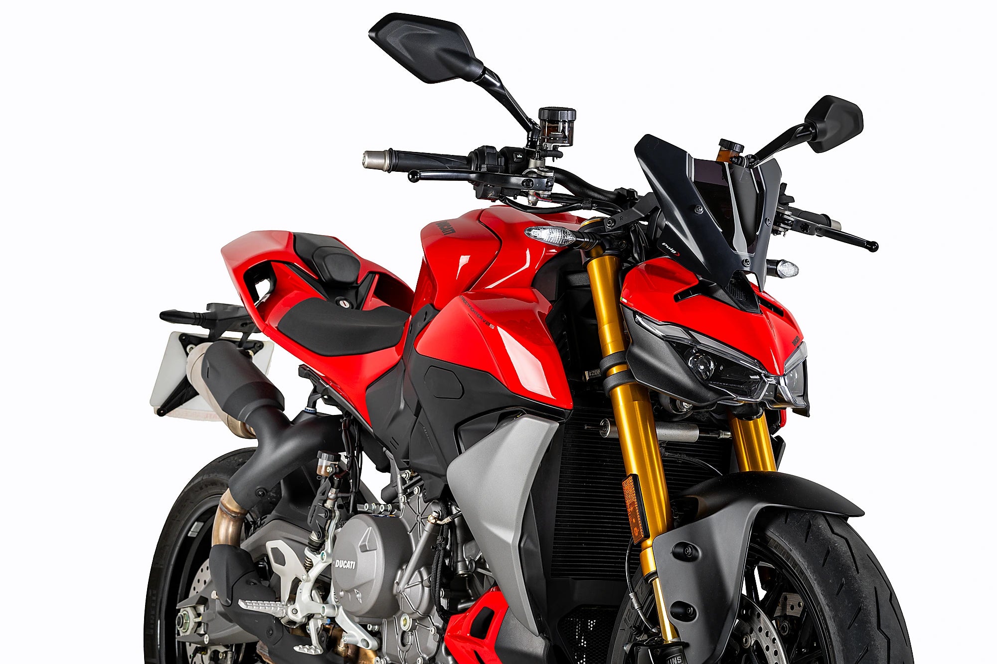 Puig Sport Screen | Dark Smoke | Ducati Streetfighter V2/V2 S 2025>Current -   Pyramid Motorcycle Accessories