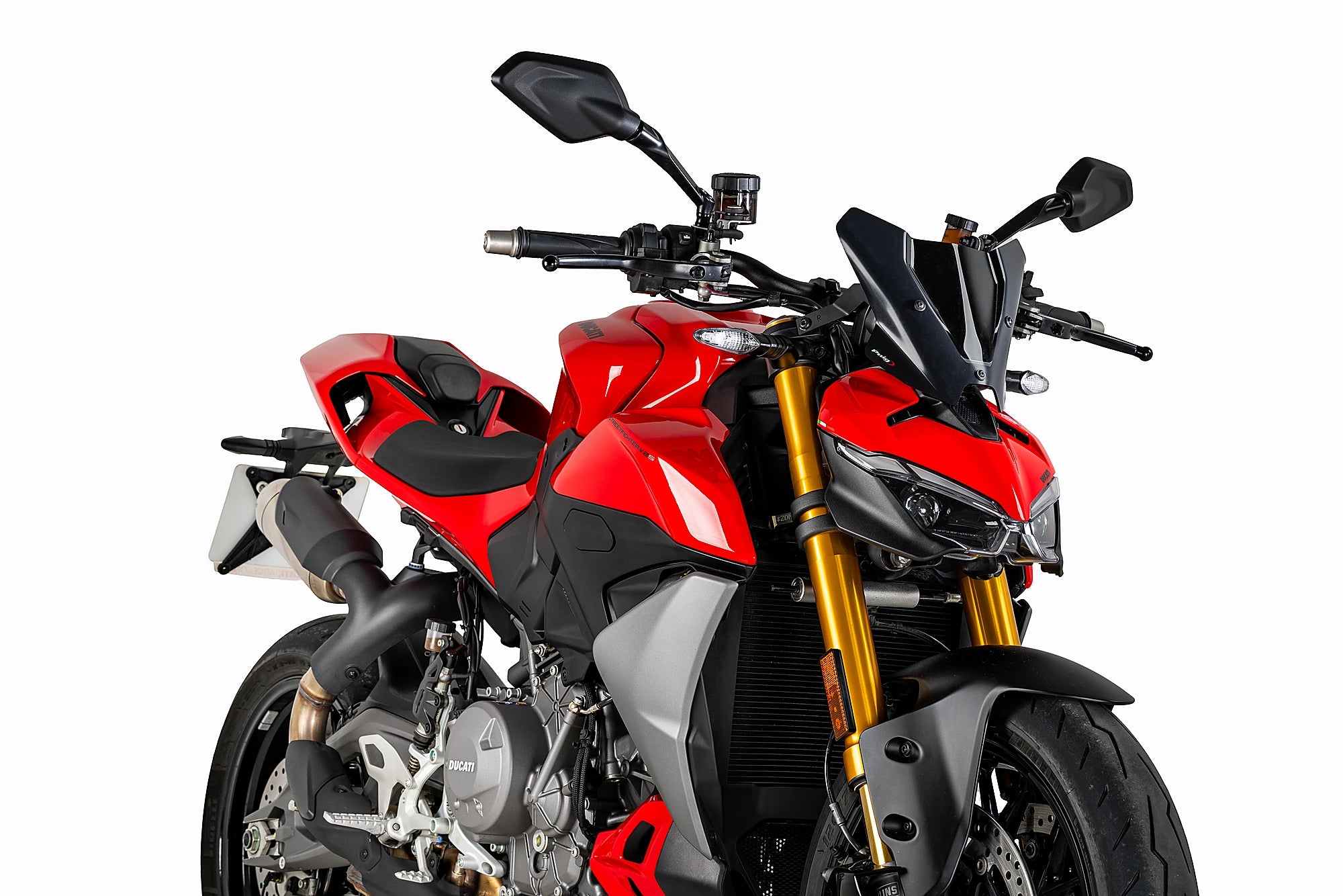 Puig Sport Screen | Black (Opaque) | Ducati Streetfighter V2/V2 S 2025>Current -   Pyramid Motorcycle Accessories