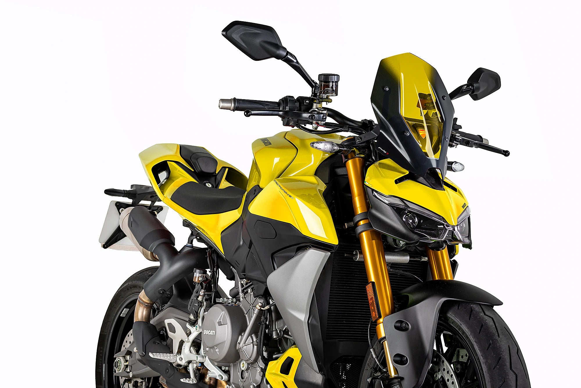 Puig Touring Screen | Yellow | Ducati Streetfighter V2/V2 S 2025>Current -   Pyramid Motorcycle Accessories