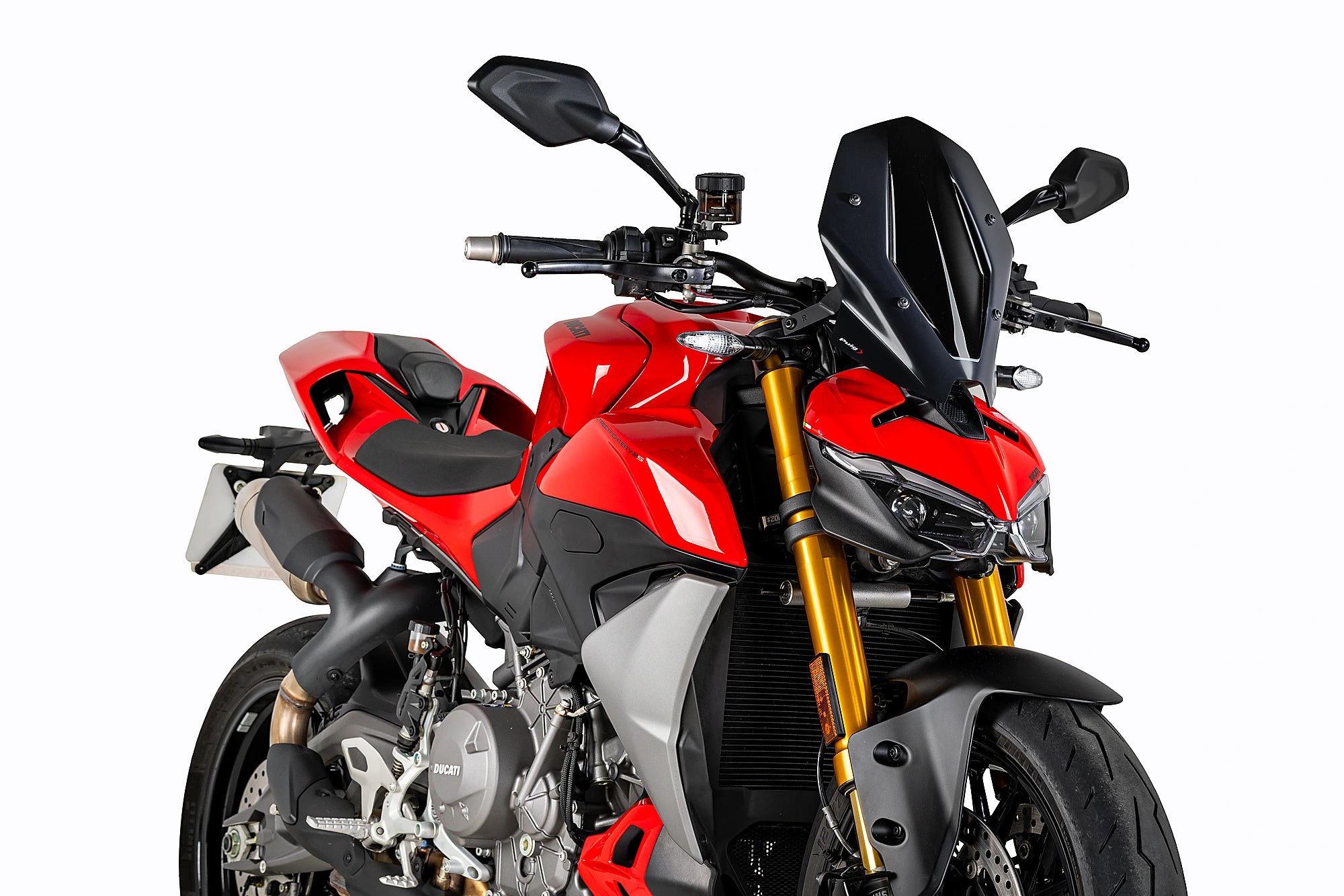 Puig Touring Screen | Black (Opaque) | Ducati Streetfighter V2/V2 S 2025>Current -   Pyramid Motorcycle Accessories