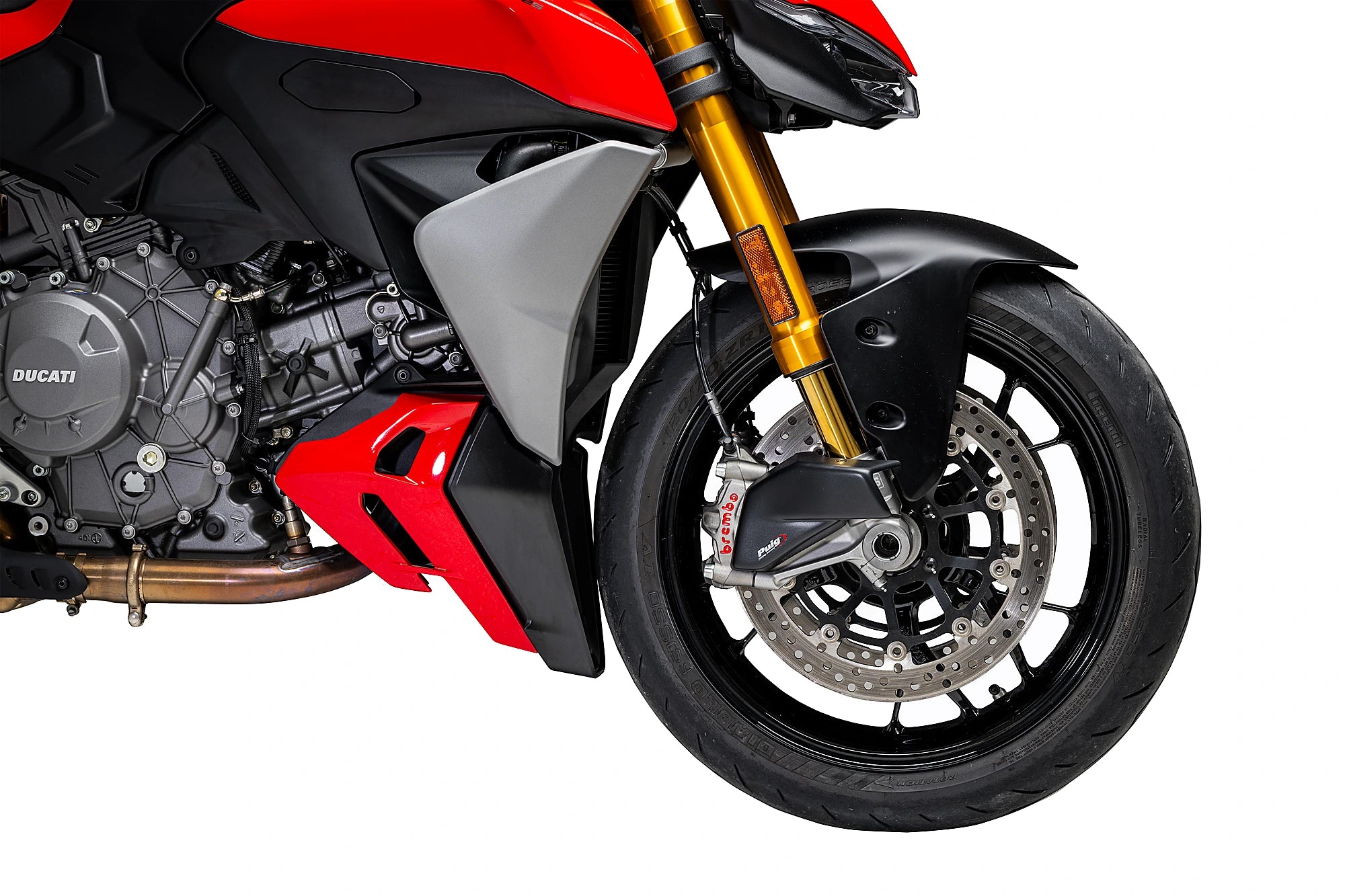 Puig Brake Ducts | Matte Black | Ducati Streetfighter V2/V2 S 2025>Current -   Pyramid Motorcycle Accessories