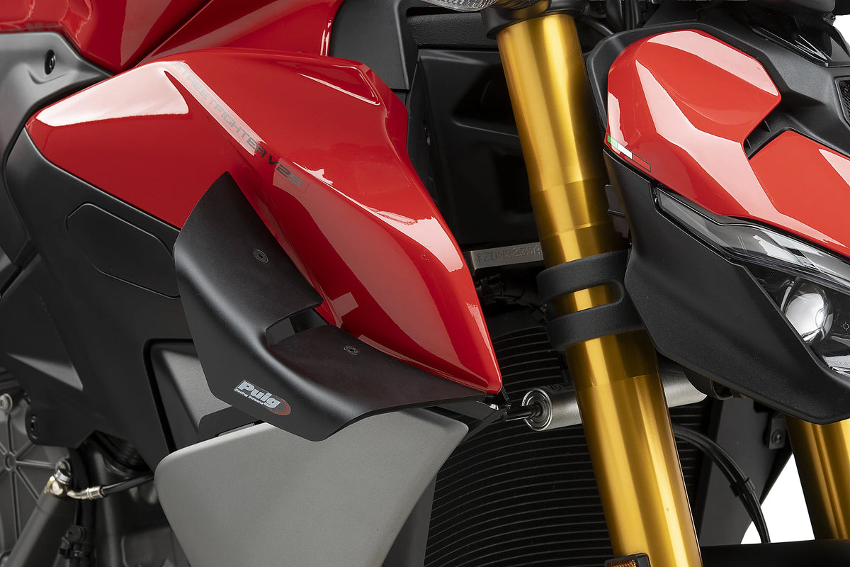 Puig D12 Wings | Matte Black | Ducati Streetfighter V2/V2 S