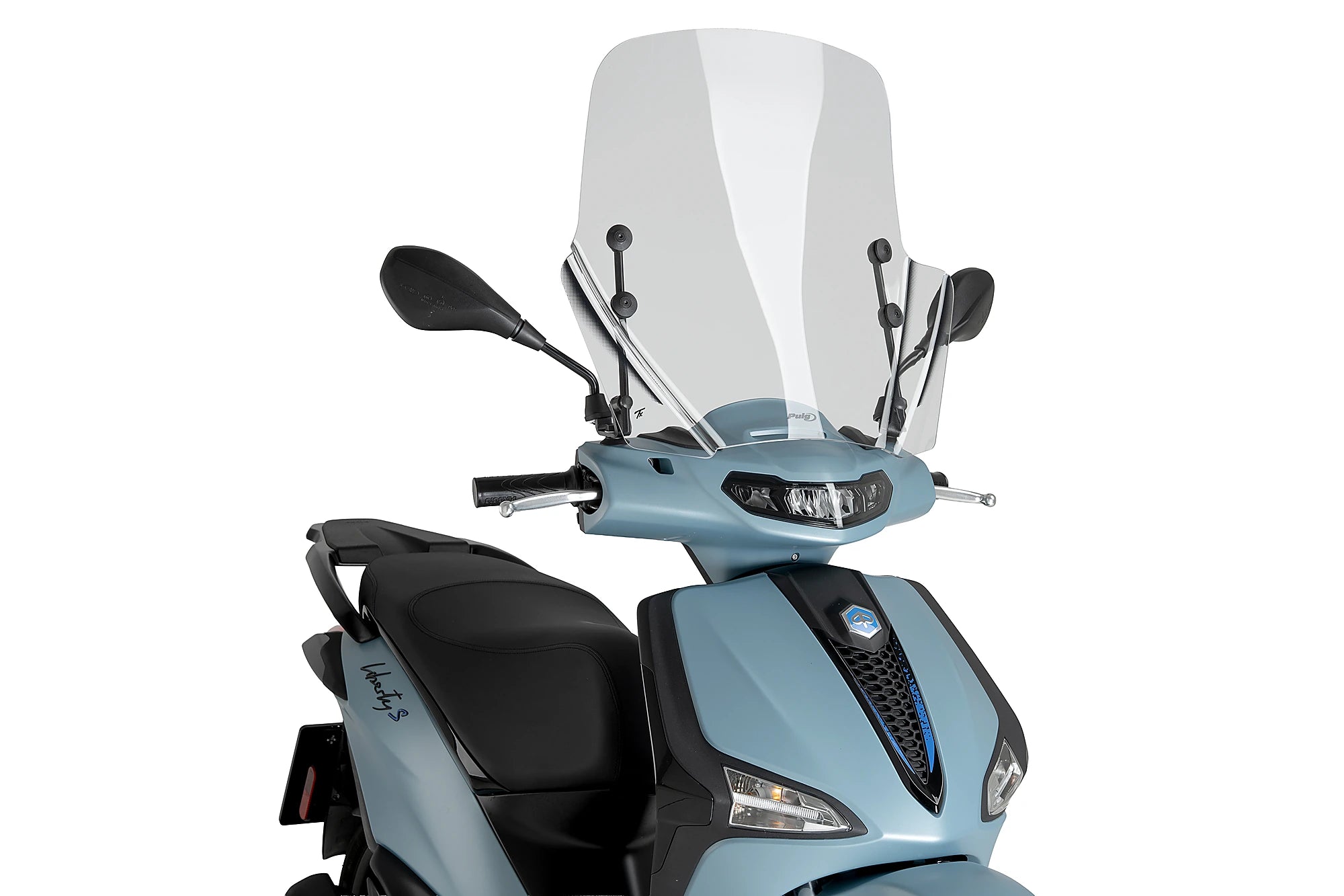 Puig T.X. Screen | Clear | Piaggio Liberty 125 2025>Current -   Pyramid Motorcycle Accessories