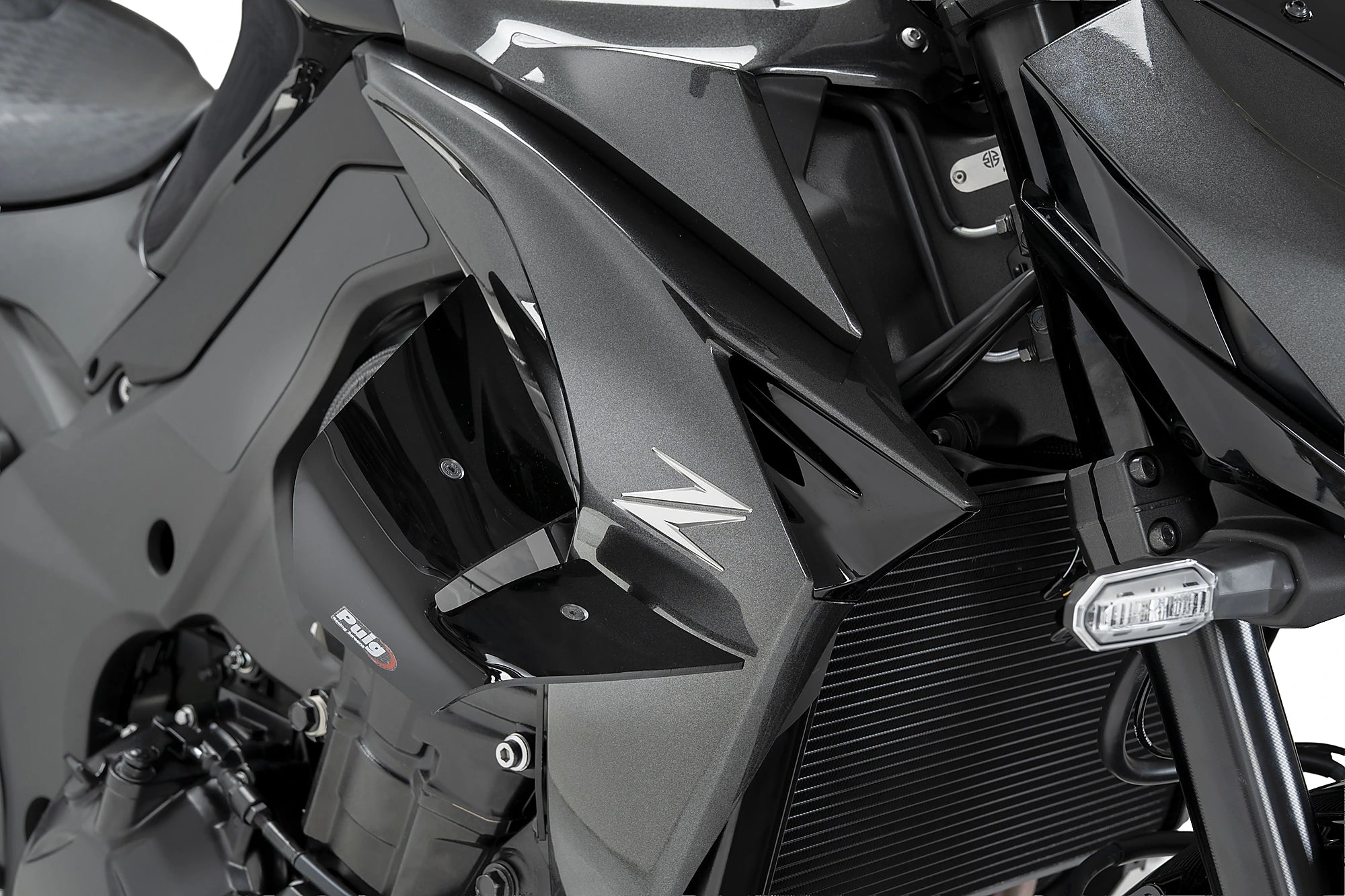 Puig D12 Wings | Gloss Black | Kawasaki Z 1100 / Z 1100 SE 2026>Current -   Pyramid Motorcycle Accessories