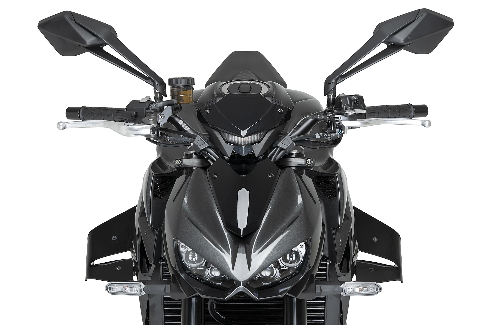 Puig D12 Wings | Gloss Black | Kawasaki Z 1100 / Z 1100 SE 2026>Current -   Pyramid Motorcycle Accessories
