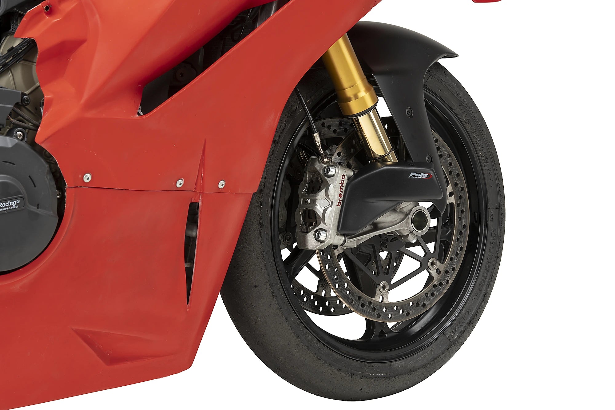 Puig Brake Ducts | Matte Black | Ducati Panigale V4/V4 R/V4 S -   Pyramid Motorcycle Accessories
