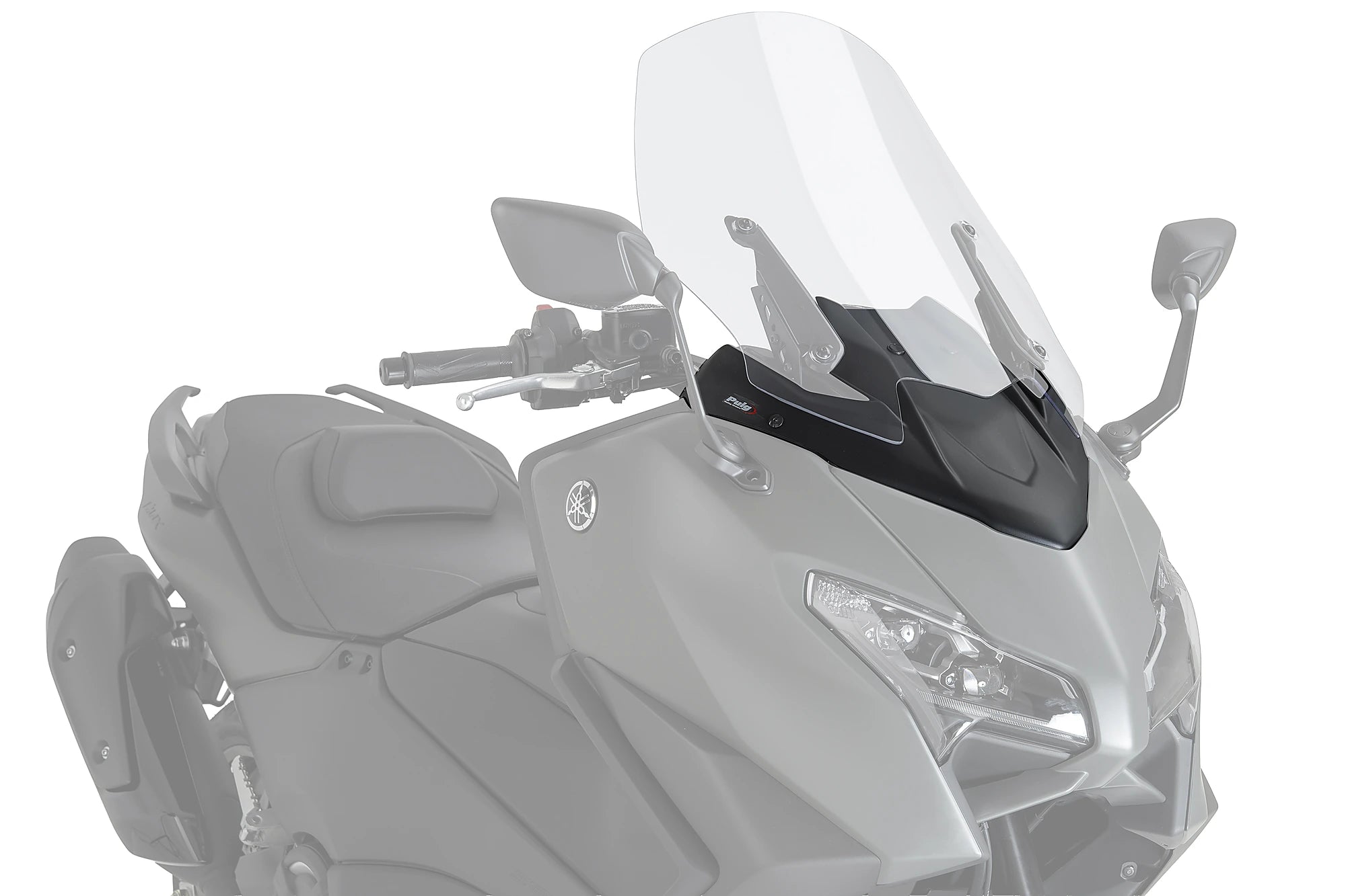Puig Sport Plus Front Deflector | Matte Black | Yamaha TMAX 560 2025>Current -   Pyramid Motorcycle Accessories
