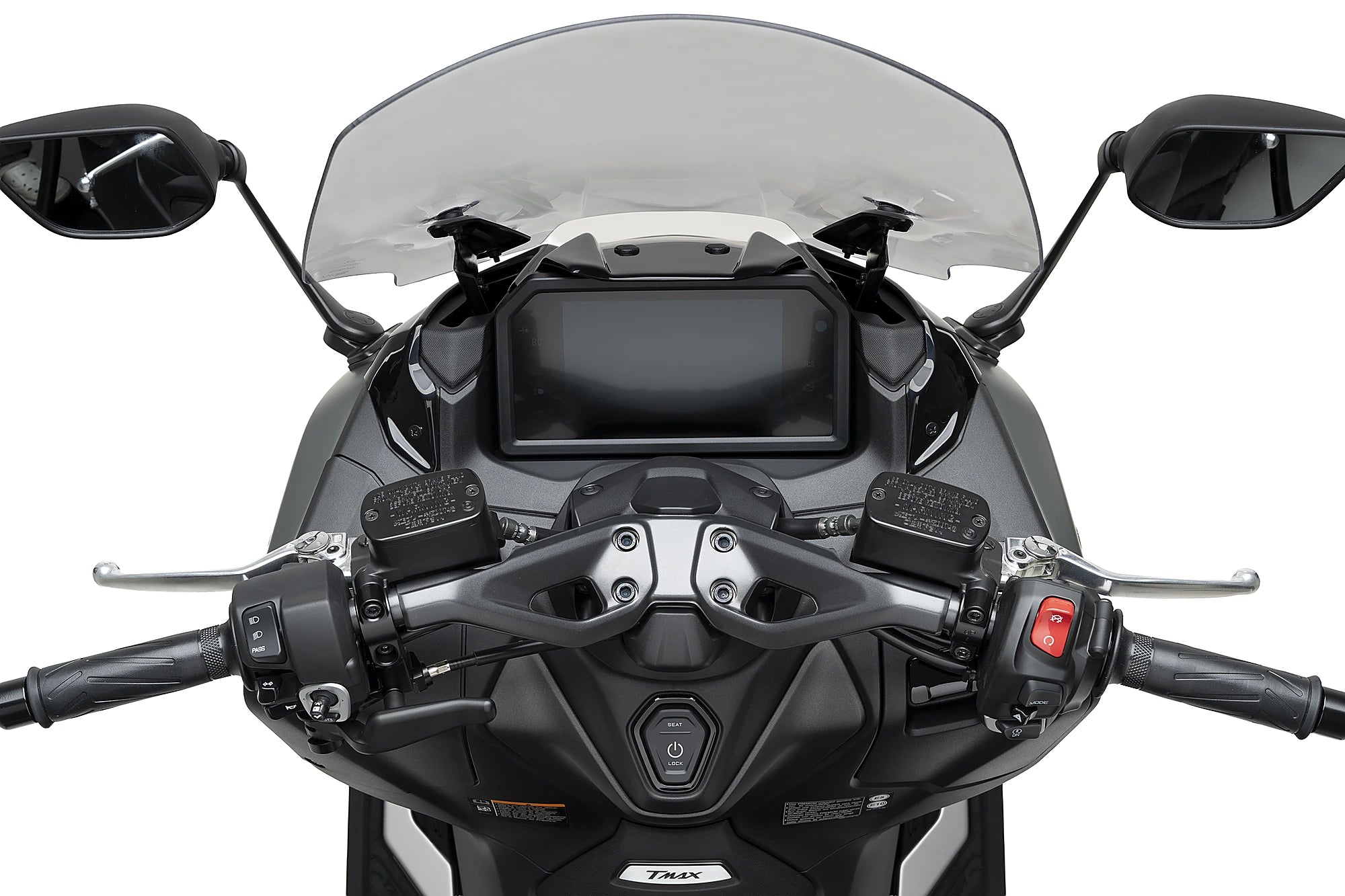 Puig Sport Plus Front Deflector | Gloss Black | Yamaha TMAX 560 2025>Current -   Pyramid Motorcycle Accessories