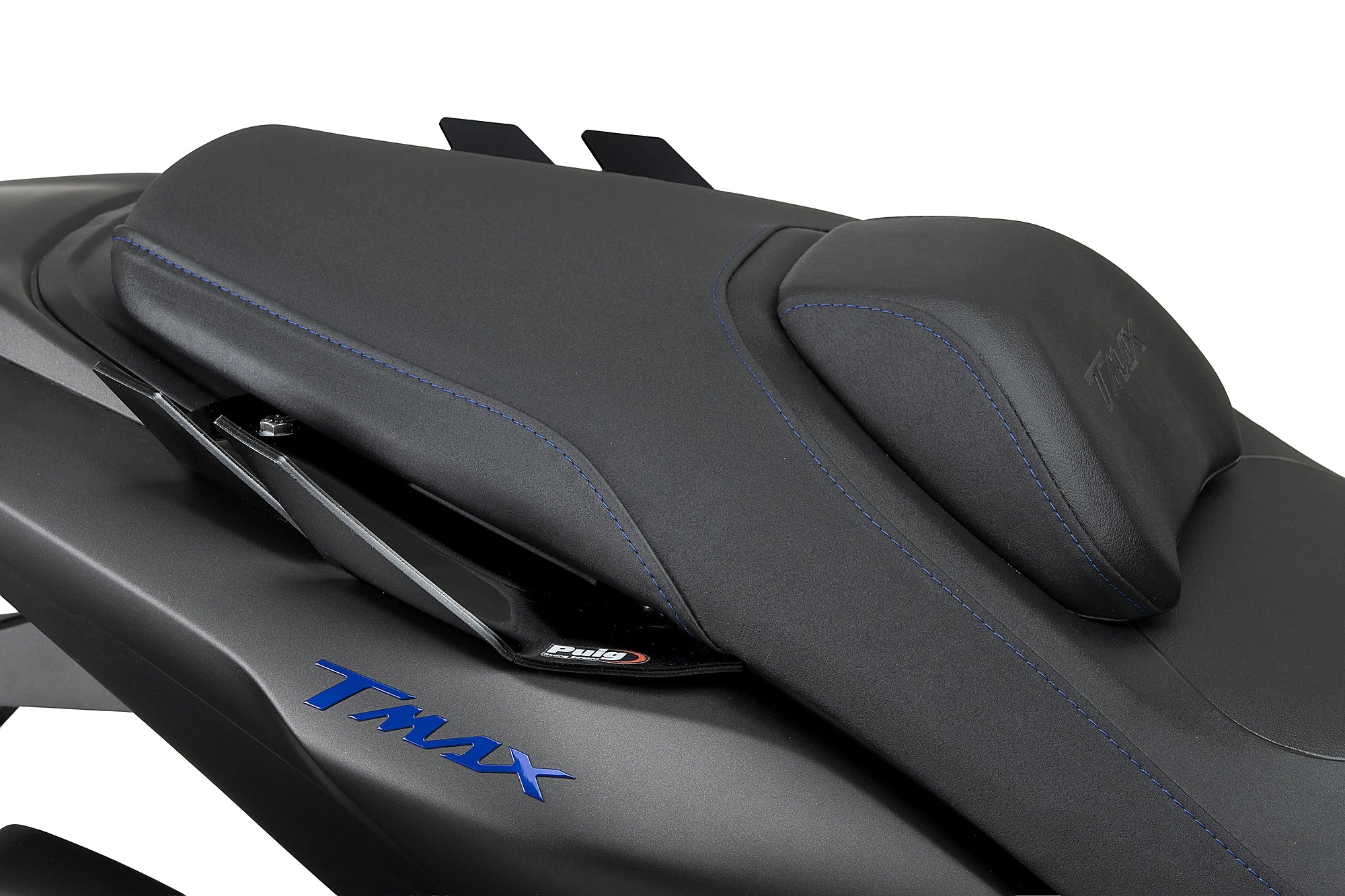 Puig Seat Cowl Spoilers | Gloss Black | Yamaha TMAX 560 inc. TECH MAX 2022>Current -   Pyramid Motorcycle Accessories