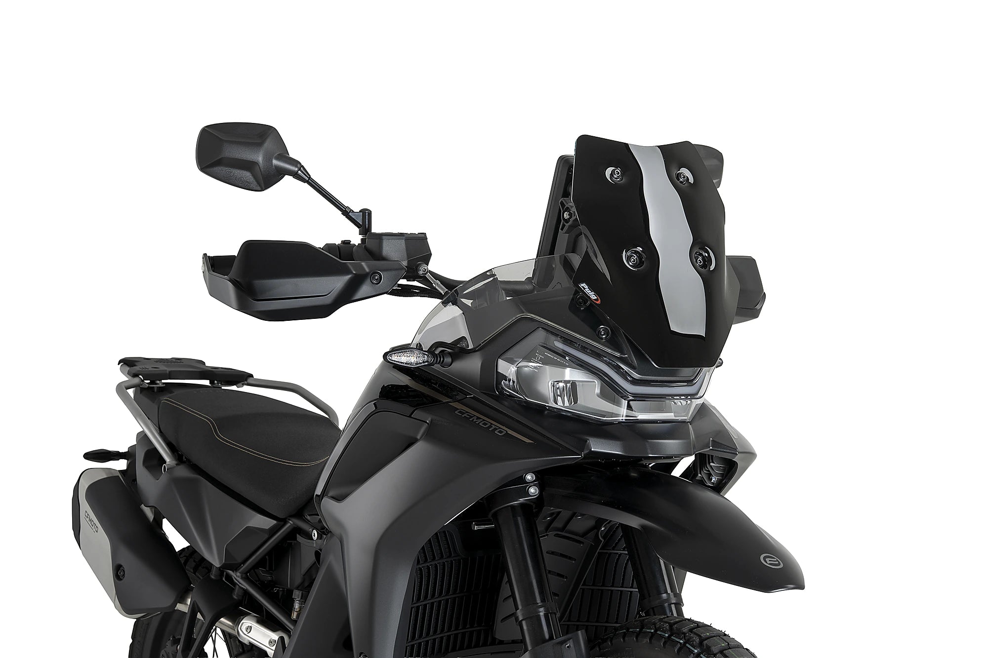 Puig Sport Screen | Black (Opaque) | CFMoto 700MT/800MT-X 2025>Current -   Pyramid Motorcycle Accessories