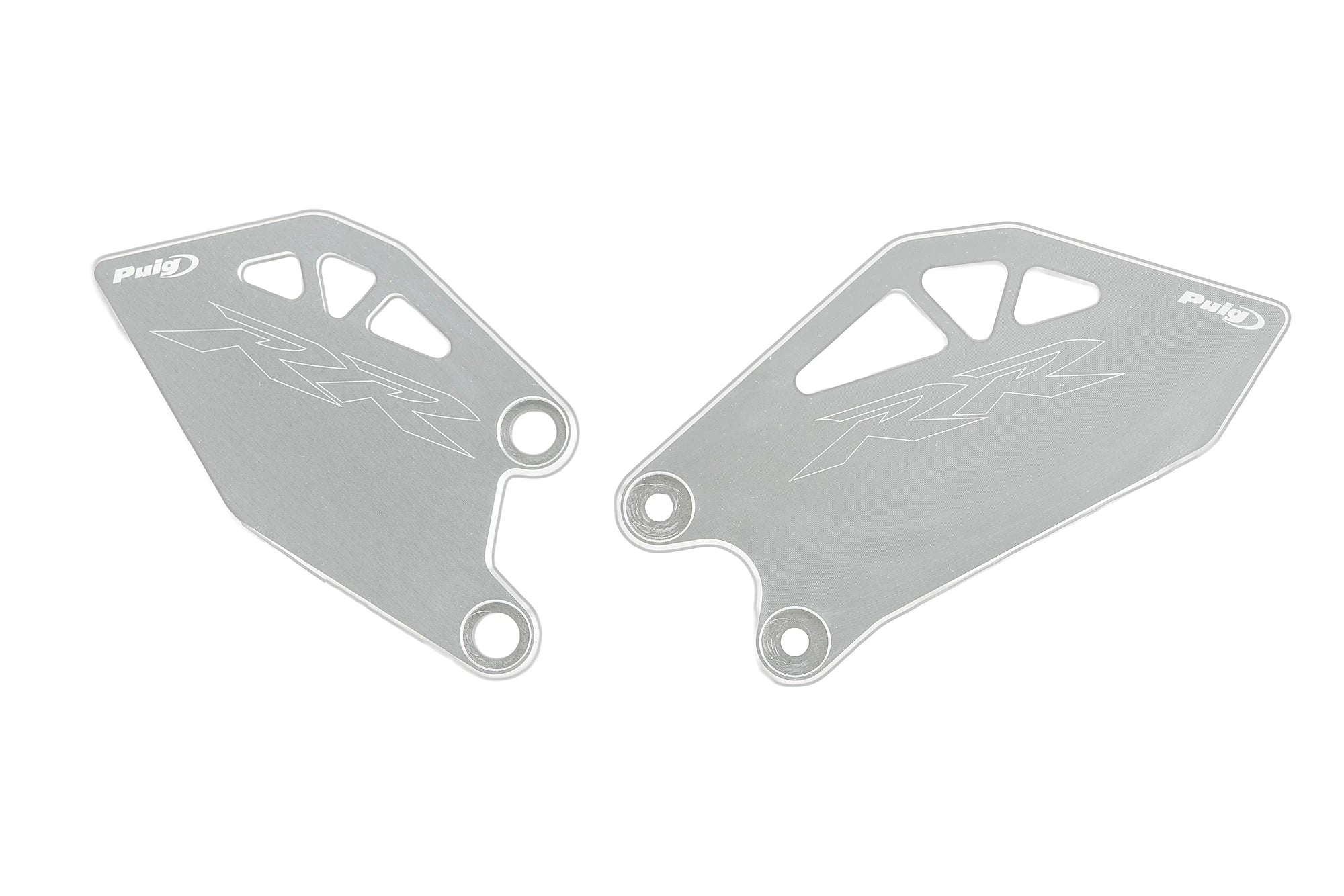 Puig Heel Plates | Silver | Kawasaki ZX-10R/10RR 2026>Current -   Pyramid Motorcycle Accessories