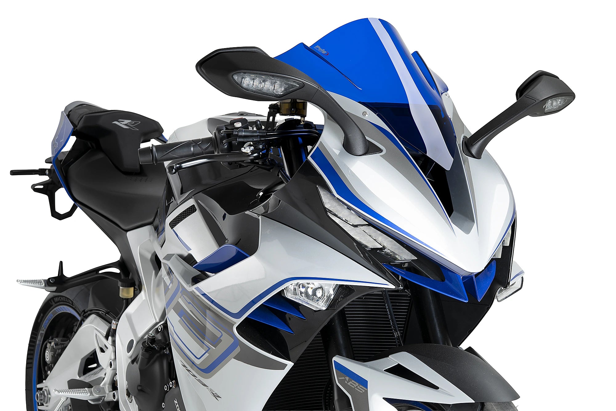 Puig Z-Racing Screen | Blue | Zontes ZT703-RR 2024>Current -   Pyramid Motorcycle Accessories