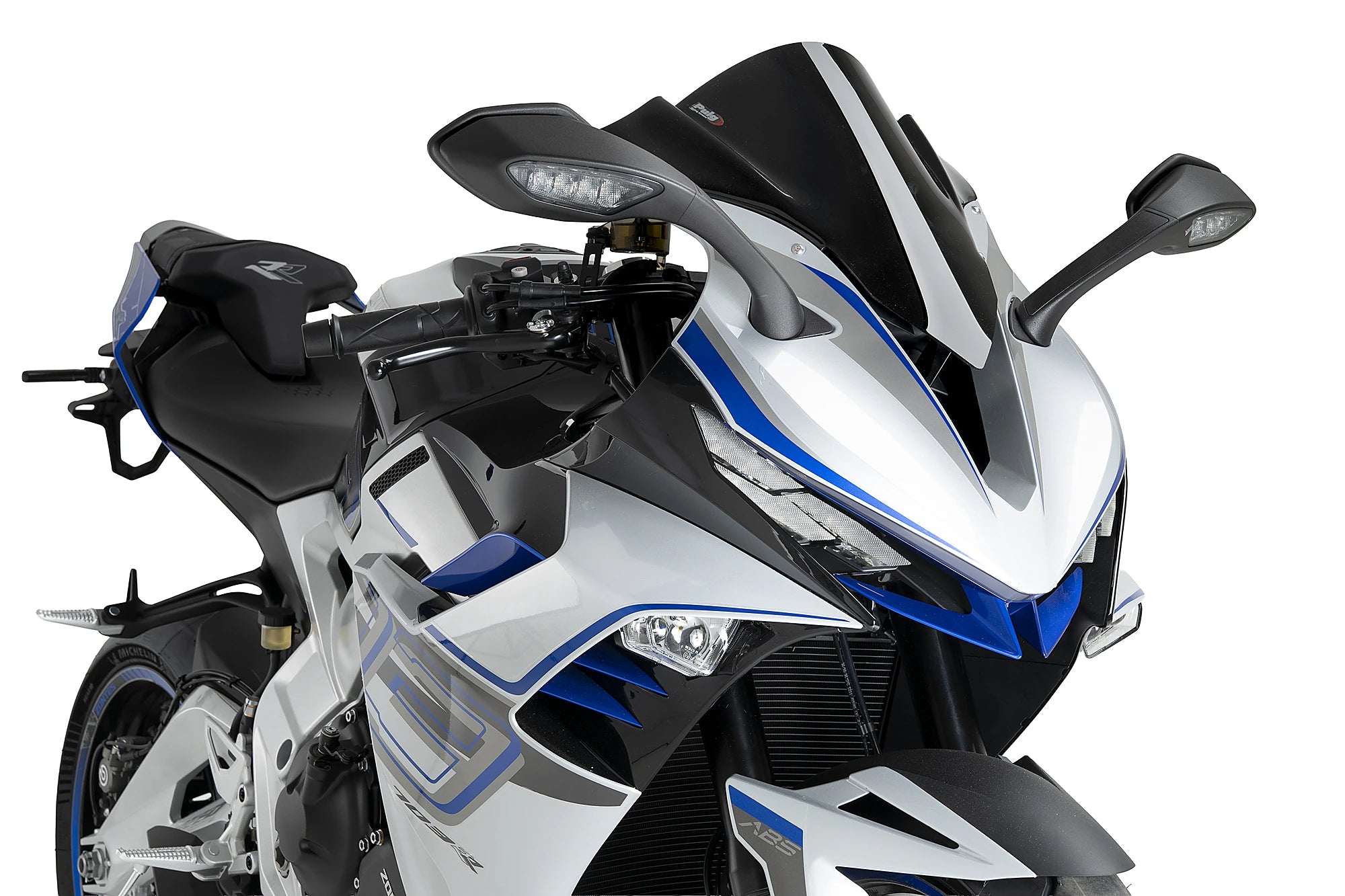 Puig Z-Racing Screen | Black (Opaque) | Zontes ZT703-RR 2024>Current -   Pyramid Motorcycle Accessories