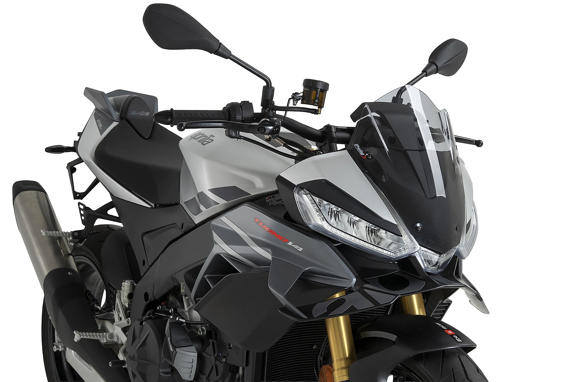Puig Sport Screen | Light Smoke | Aprilia Tuono V4 1100 inc. Factory 2025>Current -   Pyramid Motorcycle Accessories