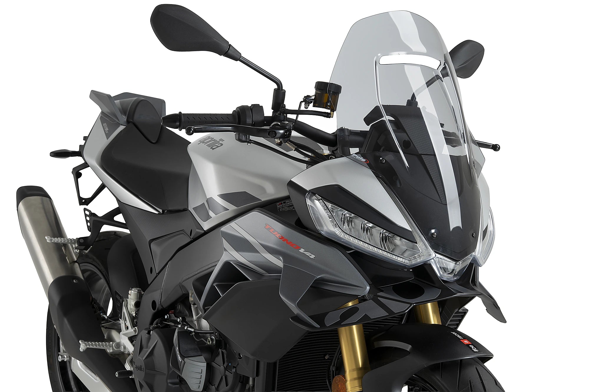 Puig Touring Screen | Light Smoke | Aprilia Tuono V4 1100 inc. Factory 2025>Current -   Pyramid Motorcycle Accessories