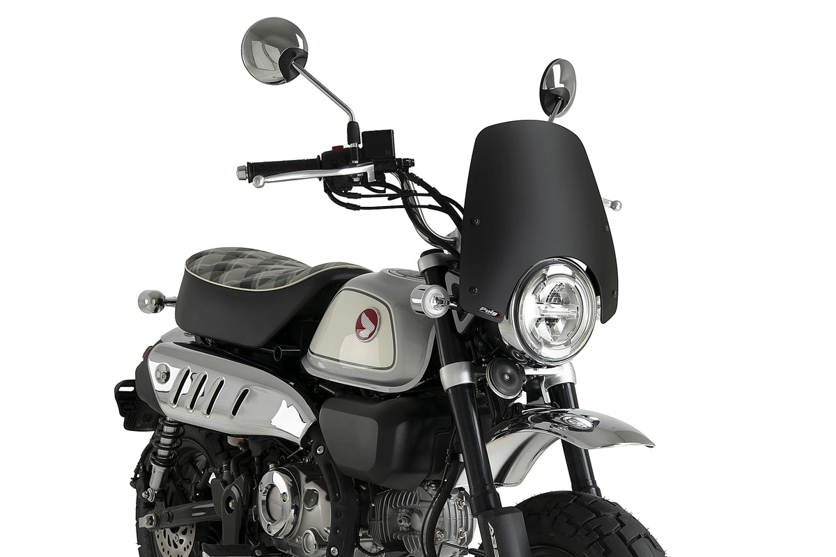 Puig Sport Screen | Matte Black | Honda Monkey 125