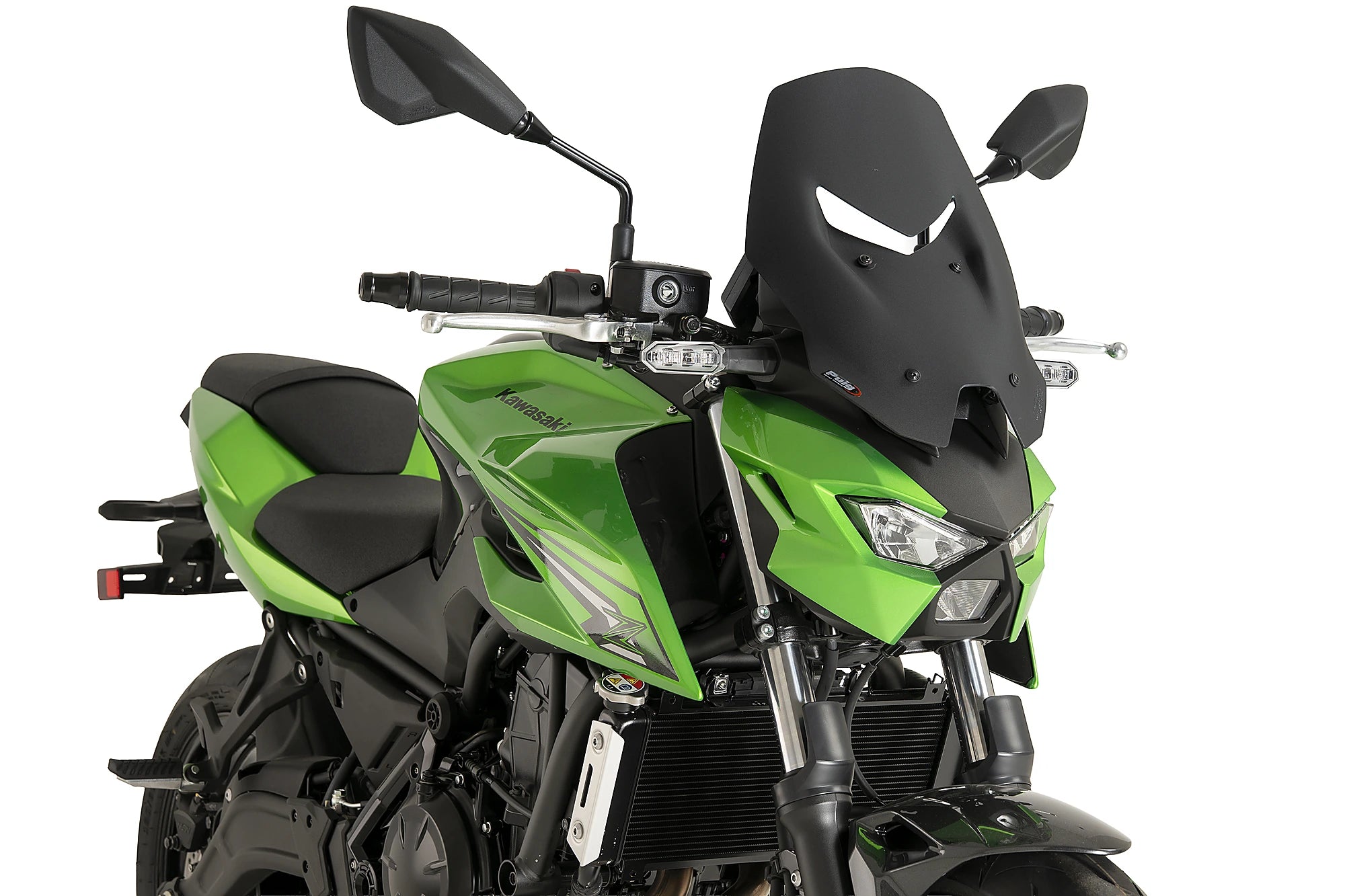 Puig Touring Screen | Matte Black | Kawasaki Z650 S 2026>Current -   Pyramid Motorcycle Accessories