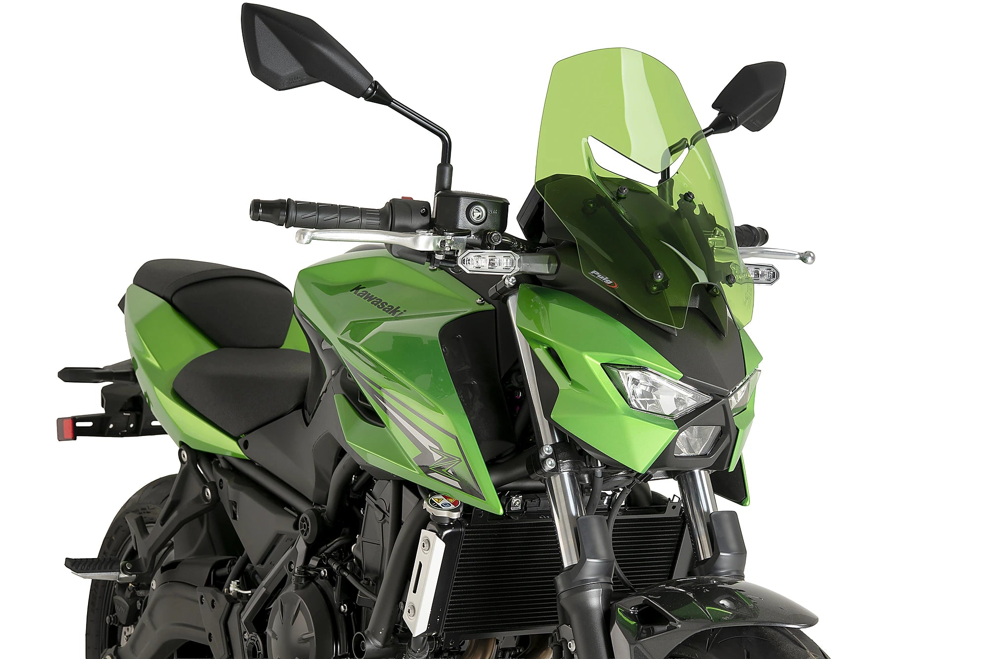 Puig Touring Screen | Green | Kawasaki Z650 S 2026>Current -   Pyramid Motorcycle Accessories