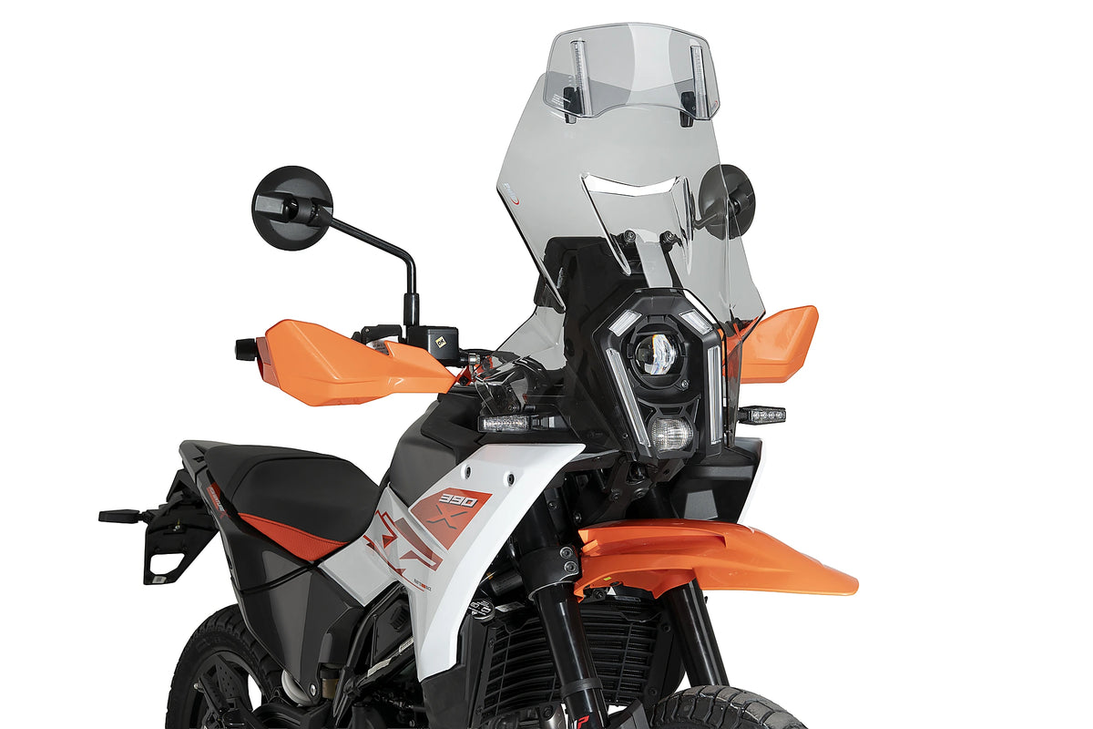 Puig Touring Screen with Visor | Light Smoke | KTM 390 Adventure R/X
