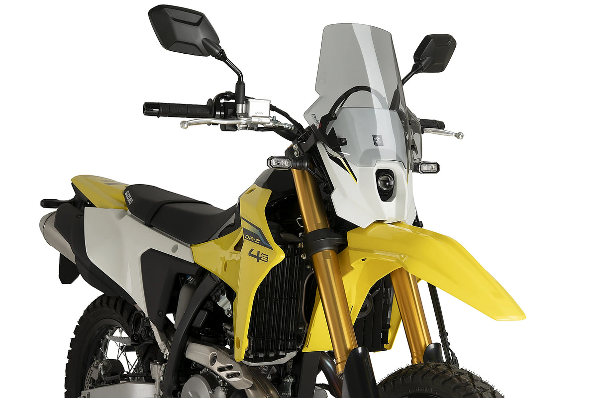 Puig Touring Screen | Light Smoke | Suzuki DR-Z4S/DR-Z4SM