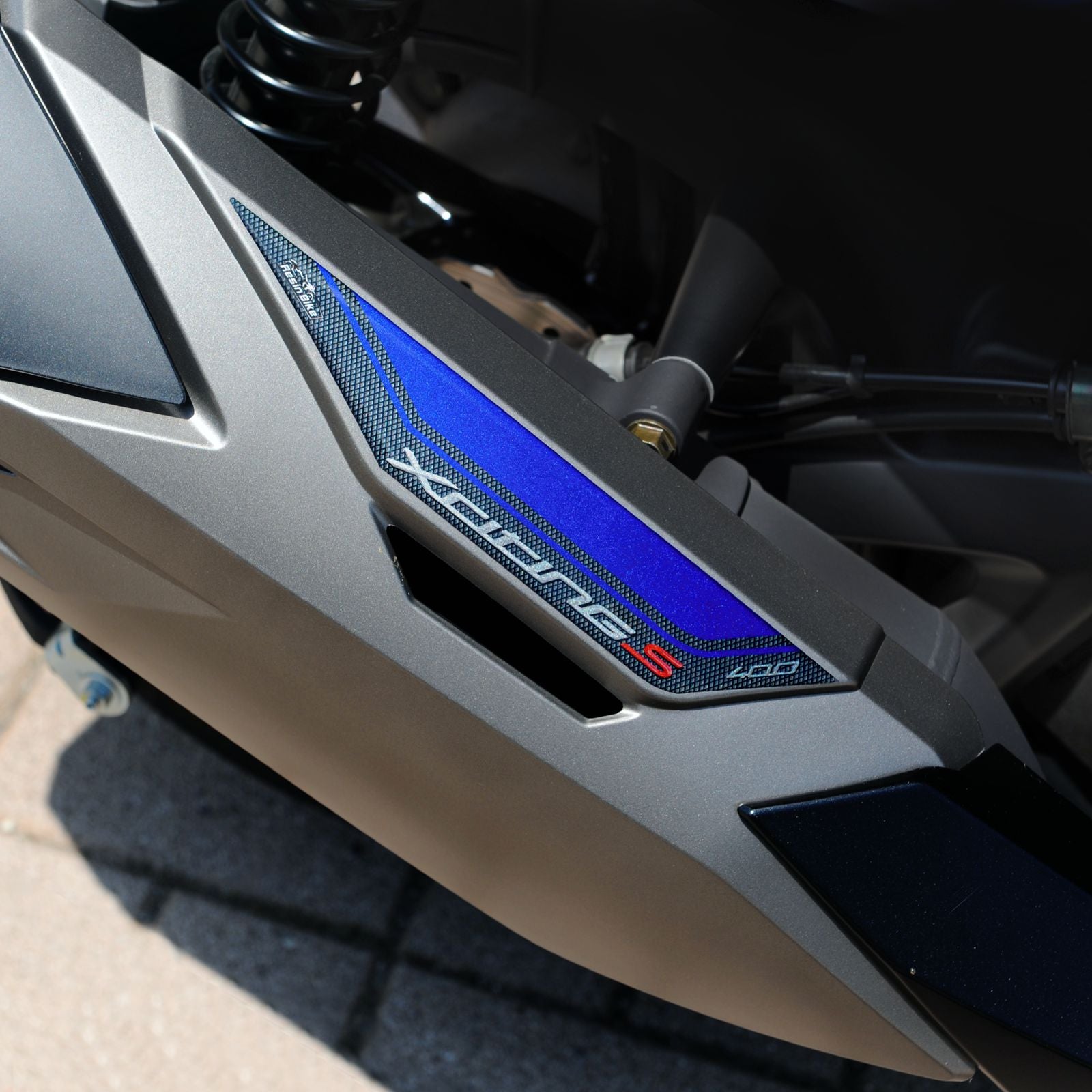 Resin Bike 3D Motorcycle Stickers - Exhaust | Kymco Xciting 400i S 2019>2020 RB-B74X1981 -   Pyramid Motorcycle Accessories