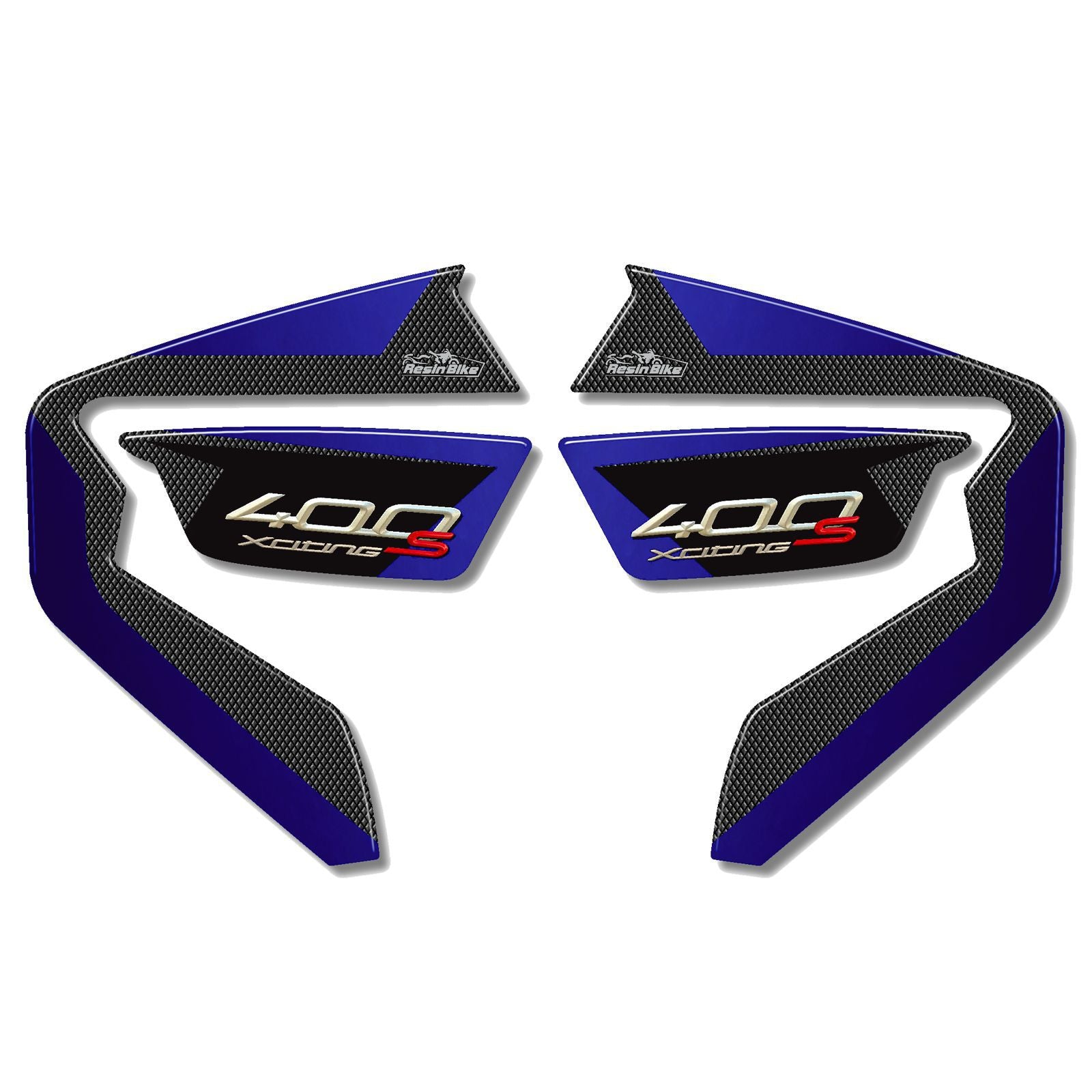 Resin Bike 3D Motorcycle Stickers - Mirrors | Kymco Xciting 400i S 2019>2020 -   Pyramid Motorcycle Accessories