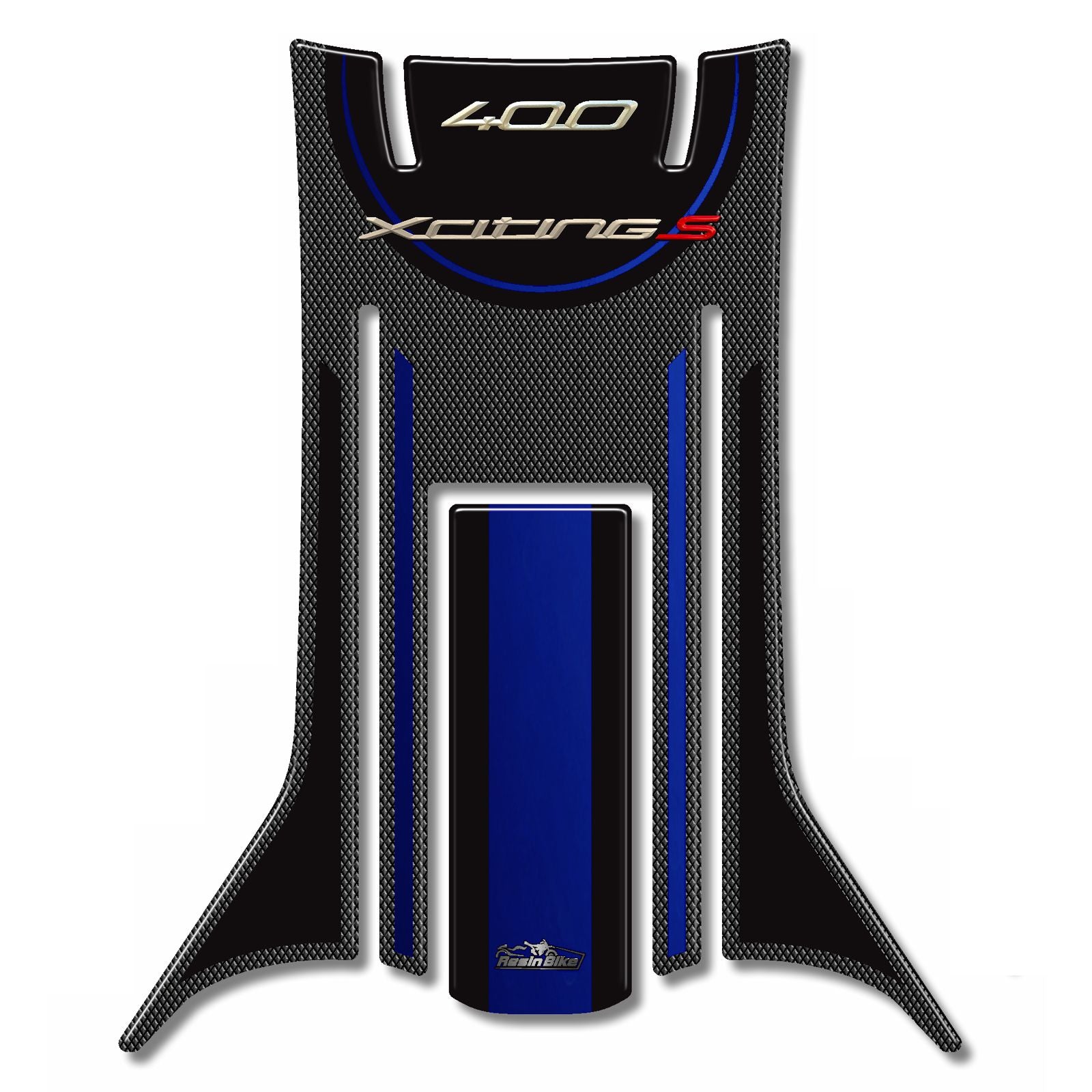 Resin Bike 3D Motorcycle Stickers - Footboard | Kymco Xciting 400i S 2019>2020 RB-B05B0294 -   Pyramid Motorcycle Accessories