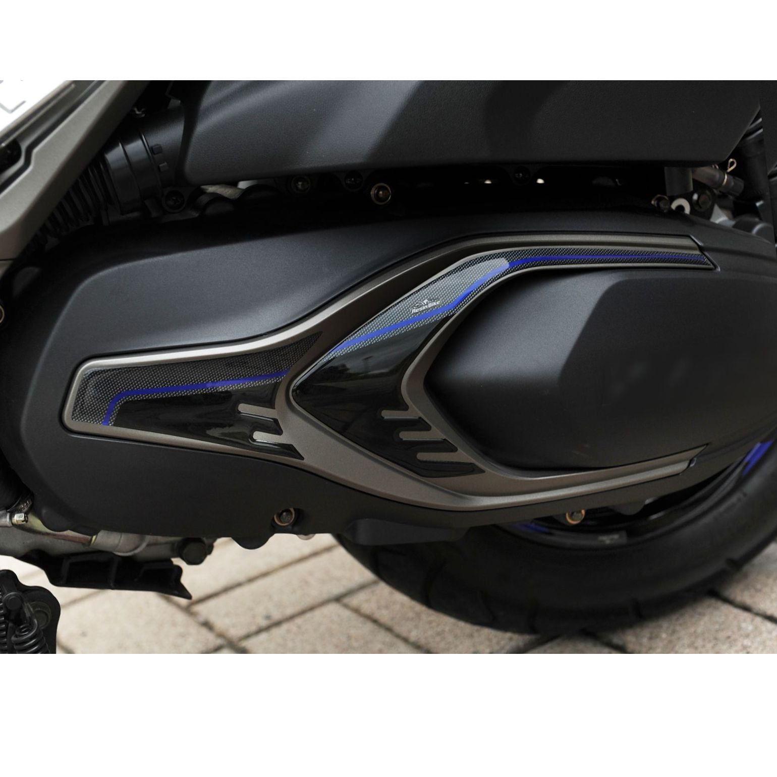 Resin Bike 3D Motorcycle Stickers - Heel Pads | Kymco Xciting 400i S 2019>2020 -   Pyramid Motorcycle Accessories