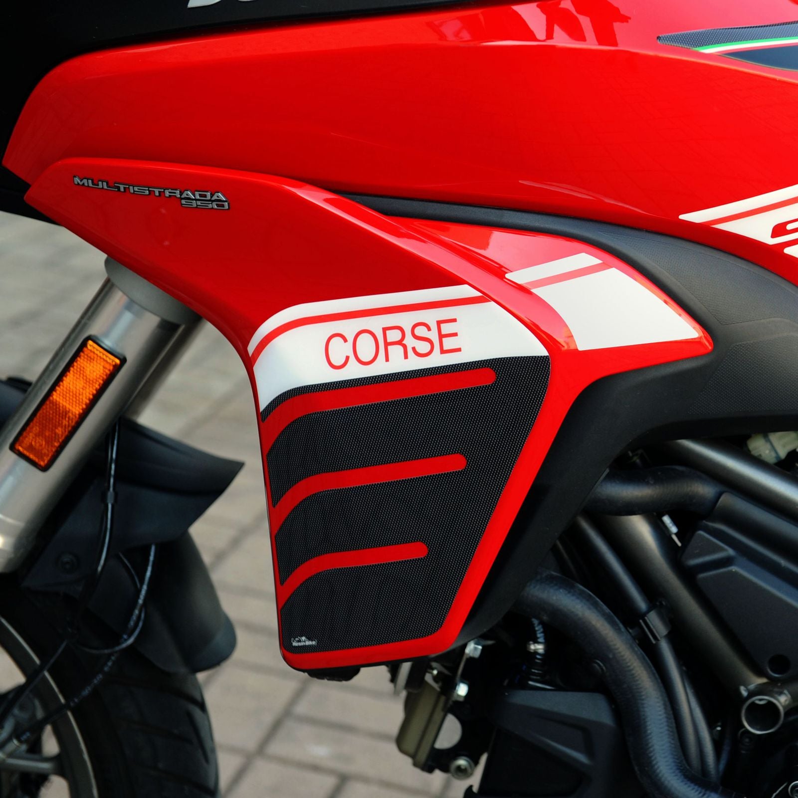 Resin Bike 3D Motorcycle Stickers - Tank Sides | Ducati Multistrada 950/950 S 2018>2021 RB-B04101C3 -   Pyramid Motorcycle Accessories