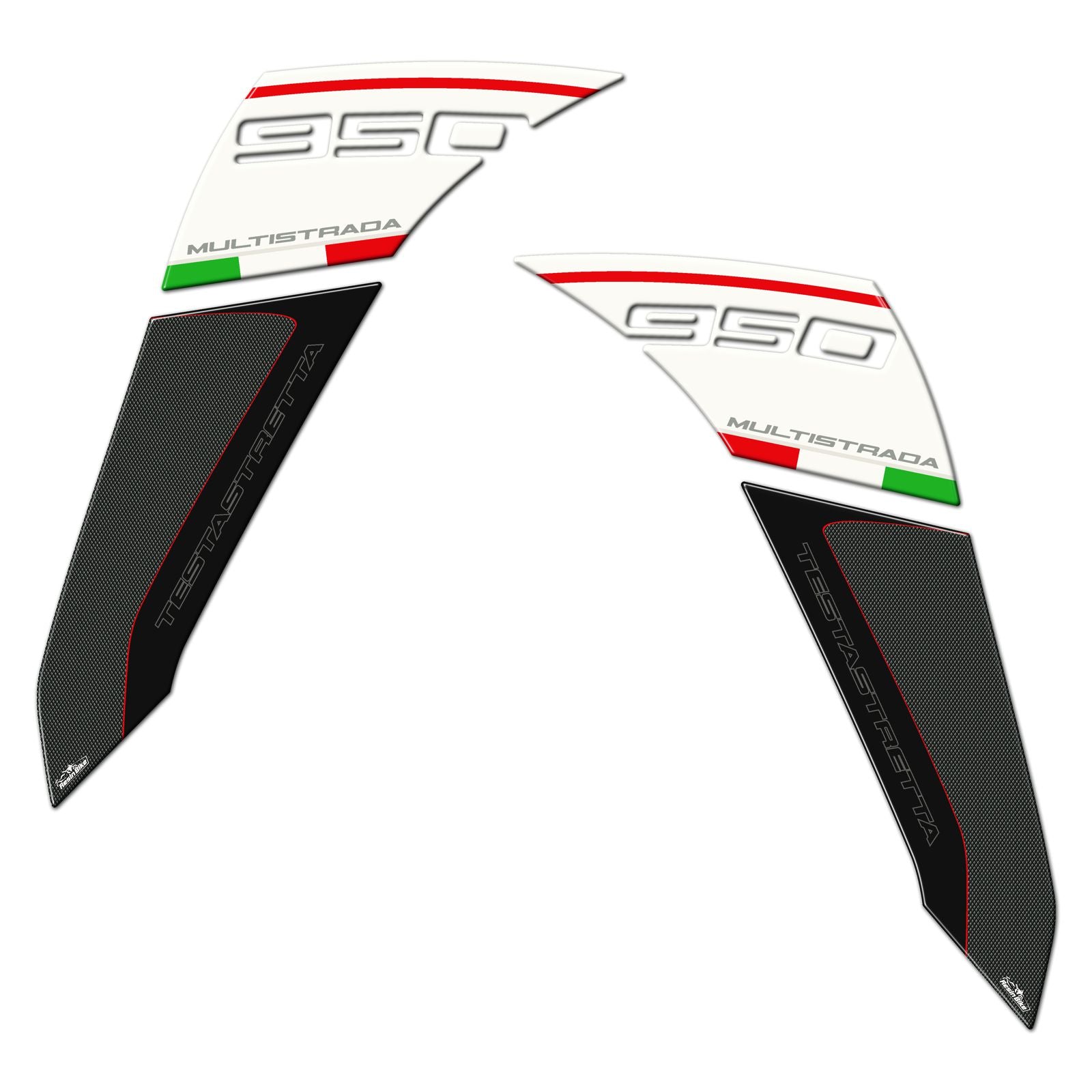 Resin Bike 3D Motorcycle Stickers - Tank Sides | Ducati Multistrada 950/950 S 2018>2021 RB-BJ657025 -   Pyramid Motorcycle Accessories