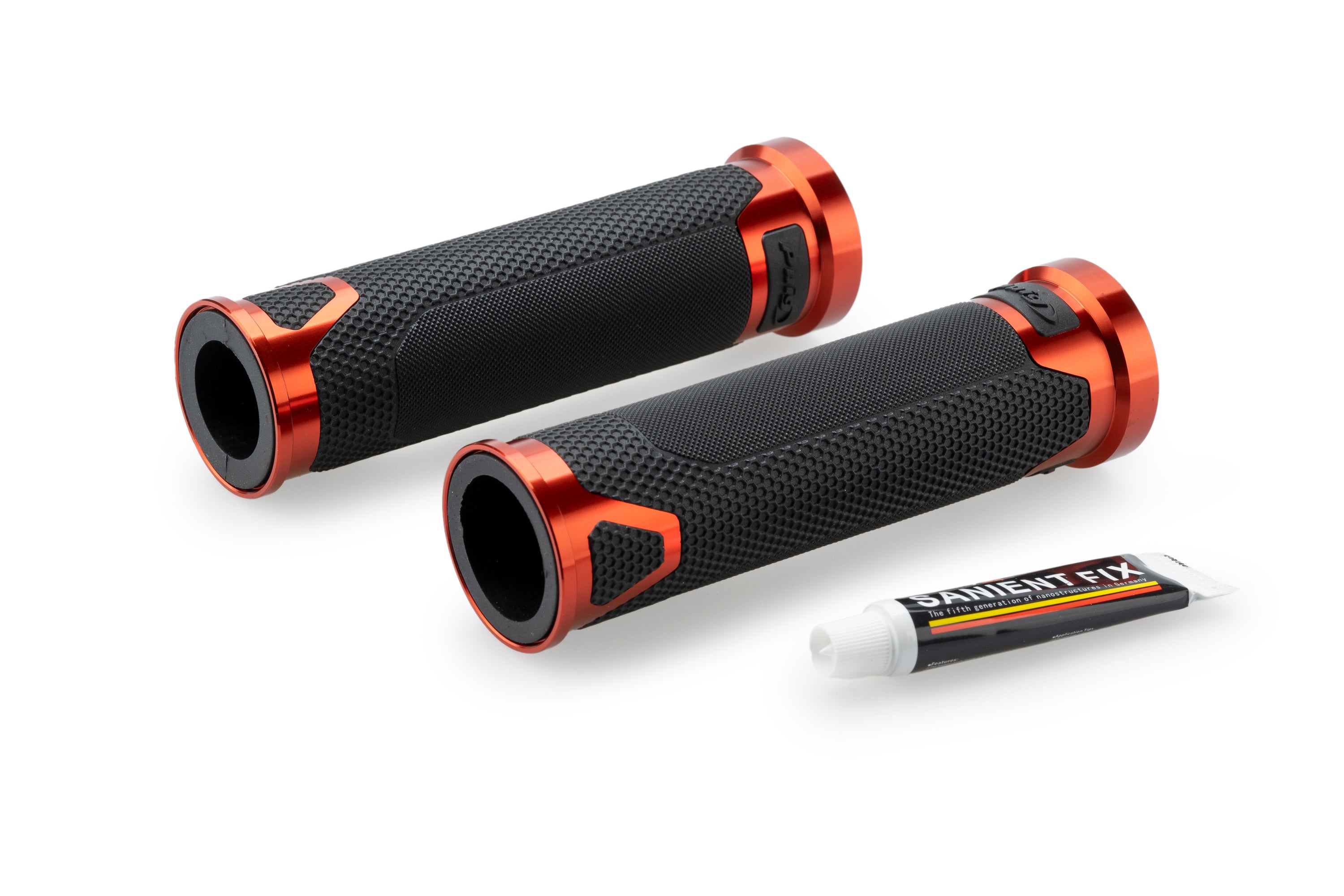 Puig Revving Grips - 123mm | Orange -   Pyramid Motorcycle Accessories