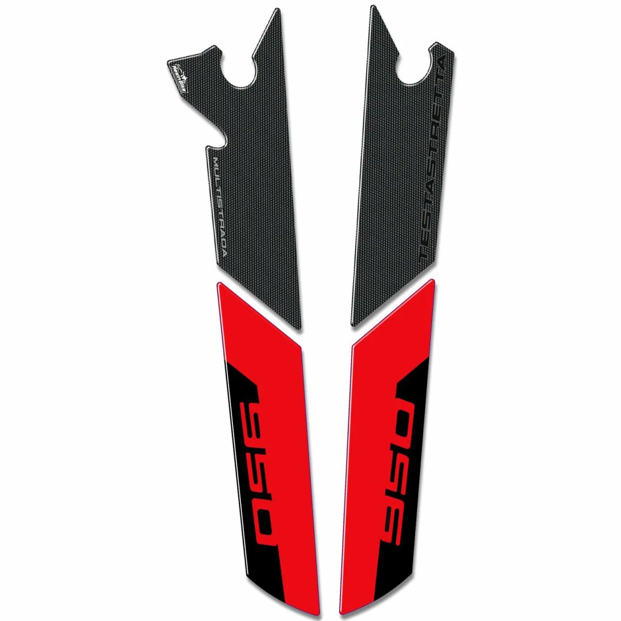 Resin Bike 3D Motorcycle Stickers - Rear Fender | Ducati Multistrada 950/950 S 2018>2021 -   Pyramid Motorcycle Accessories