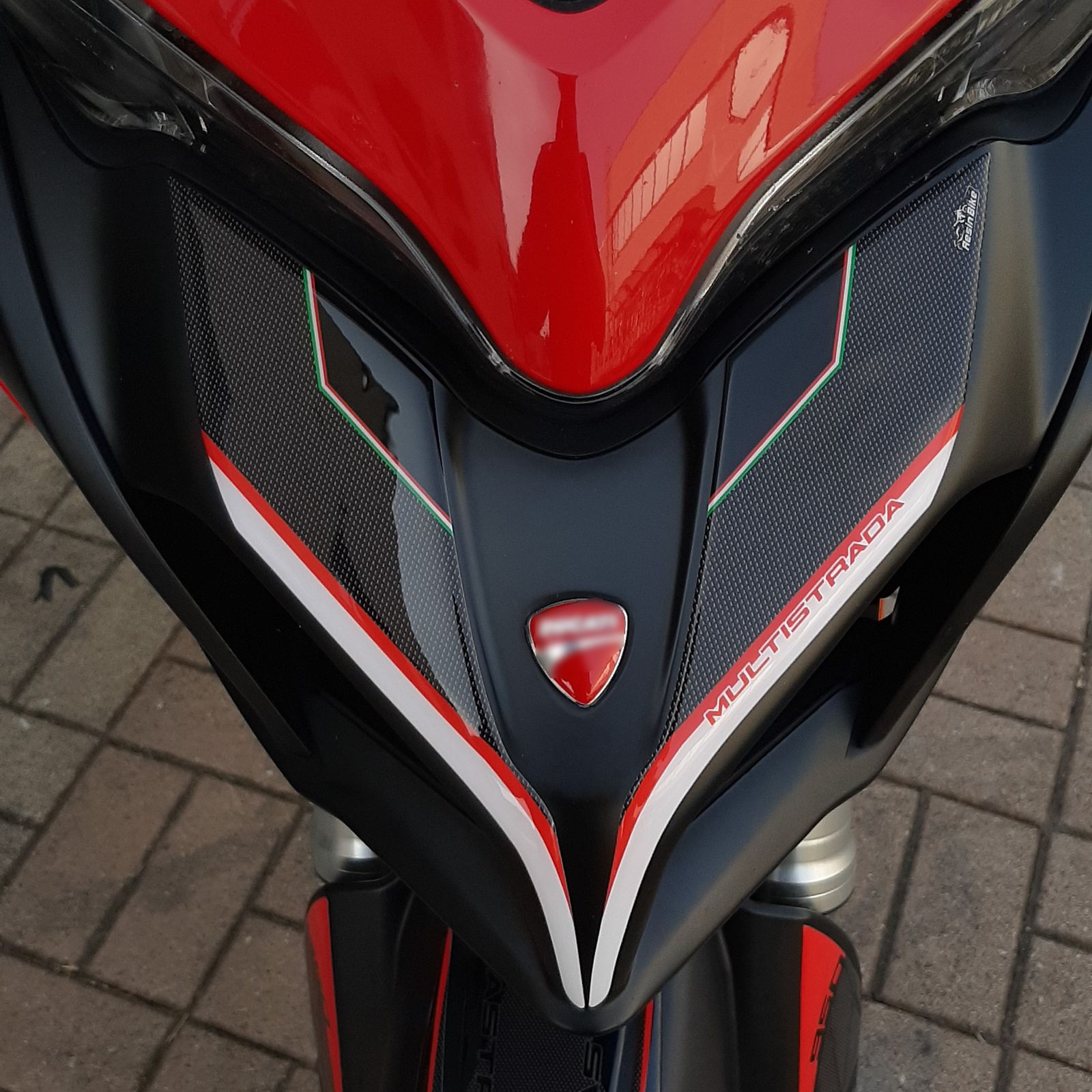 Resin Bike 3D Motorcycle Stickers - Beak | Ducati Multistrada 950/950 S 2018>2021 -   Pyramid Motorcycle Accessories