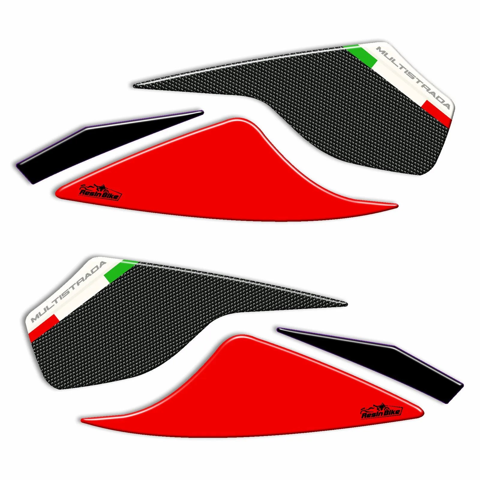 Resin Bike 3D Motorcycle Stickers - Mirrors | Ducati Multistrada 950/950 S 2018>2021 -   Pyramid Motorcycle Accessories