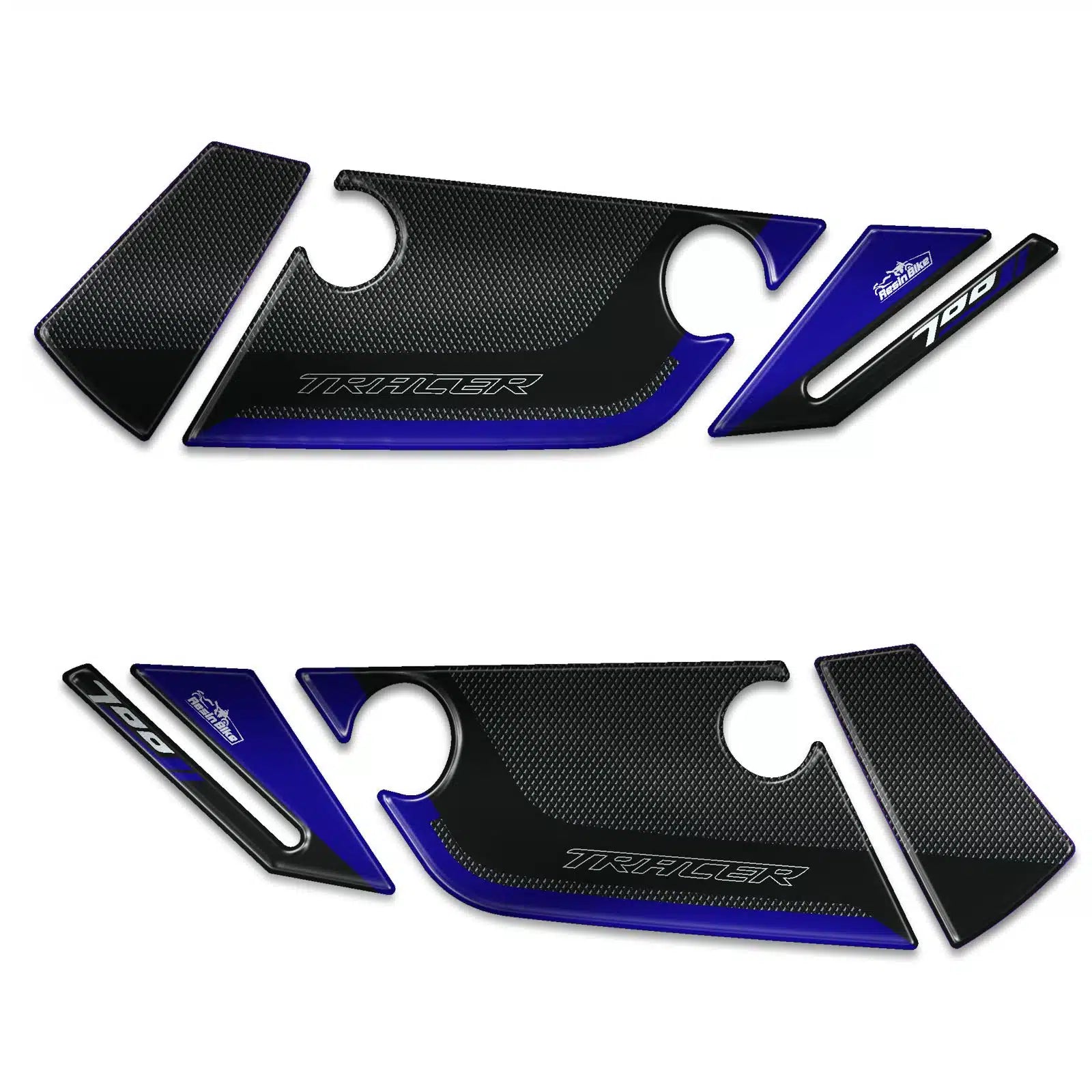 Resin Bike 3D Motorcycle Stickers - Handguards | Yamaha Tracer 700 2020>Current -   Pyramid Motorcycle Accessories