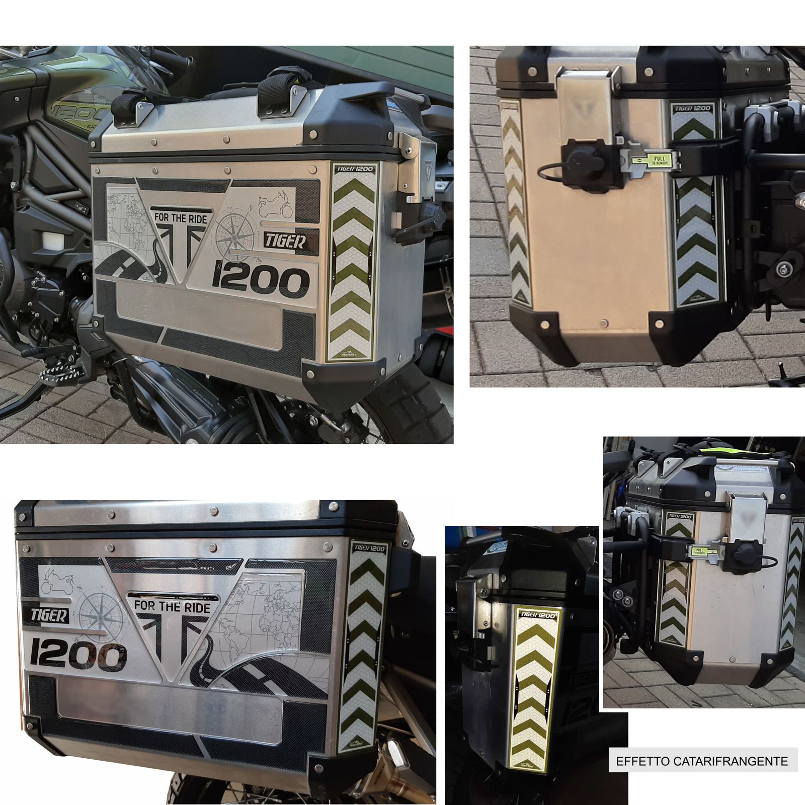 Resin Bike 3D Motorcycle Stickers - Panniers | Triumph Tiger 1200 RB-B43002P2 -   Pyramid Motorcycle Accessories