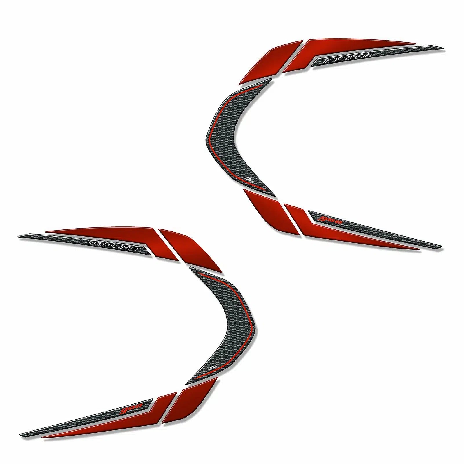 Resin Bike 3D Motorcycle Stickers - Panniers | Yamaha Tracer 900 2018>2020 -   Pyramid Motorcycle Accessories