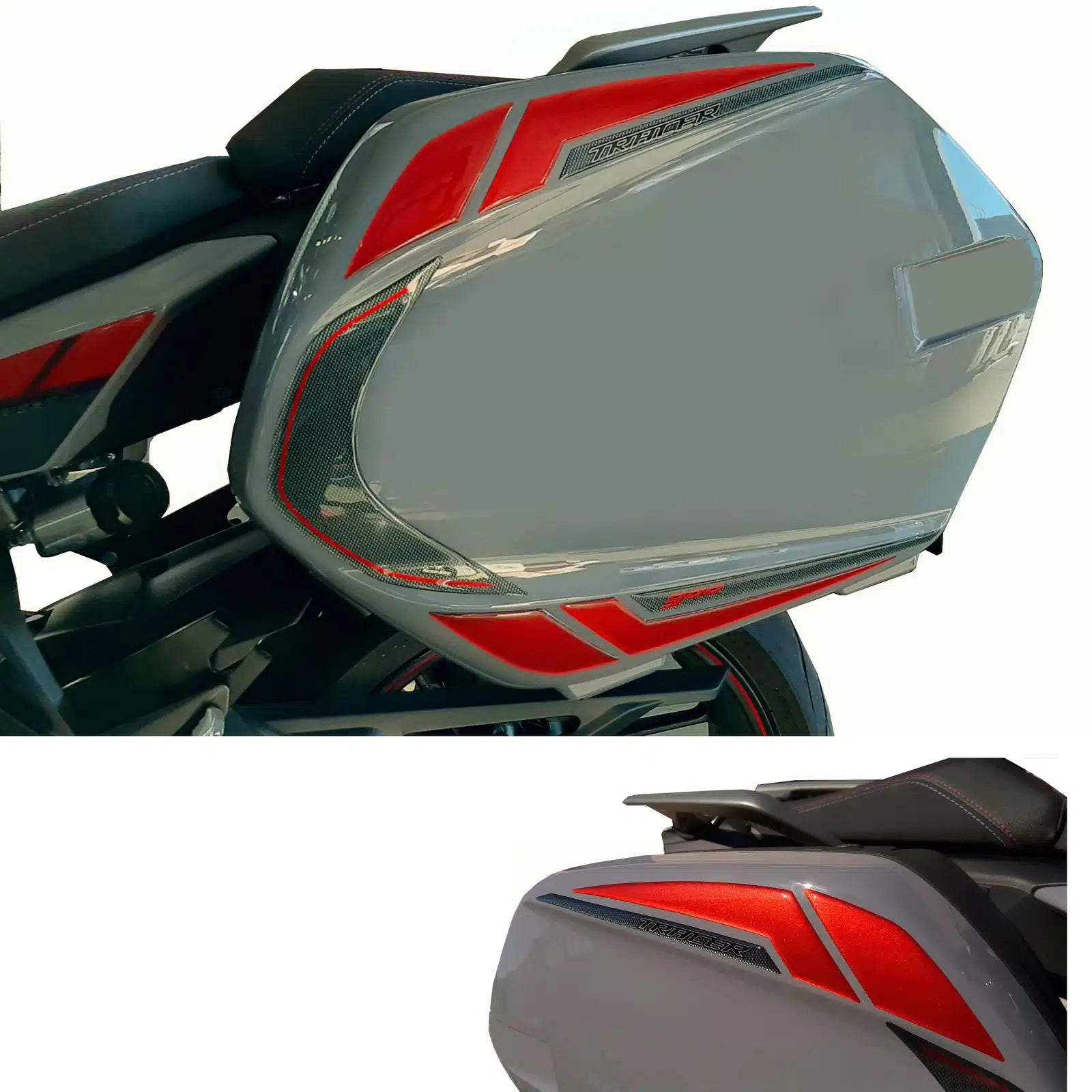 Resin Bike 3D Motorcycle Stickers - Panniers | Yamaha Tracer 900 2018>2020 -   Pyramid Motorcycle Accessories