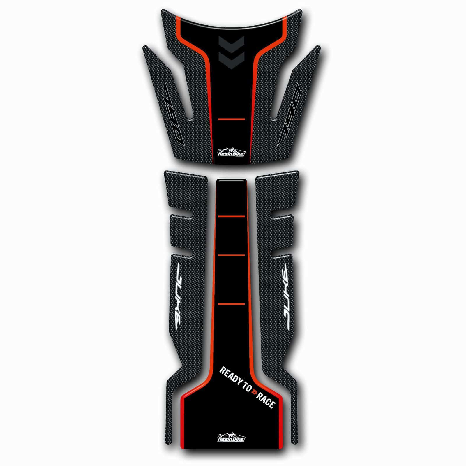 Resin Bike 3D Motorcycle Stickers - Tank Pad | KTM 790 Duke 2018>2024 -   Pyramid Motorcycle Accessories