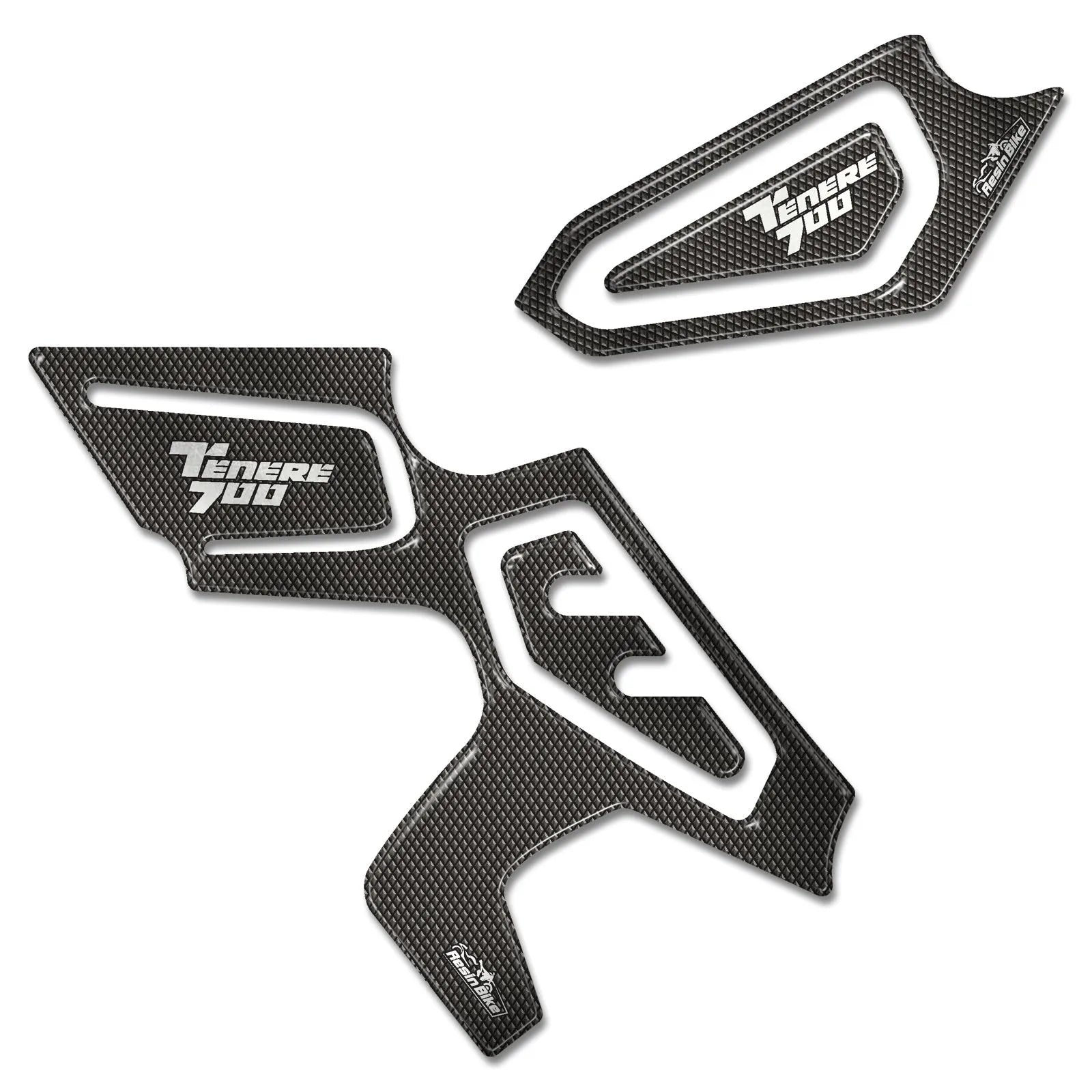 Resin Bike 3D Motorcycle Stickers - Heel Pads | Yamaha Tenere 700 2020>Current -   Pyramid Motorcycle Accessories