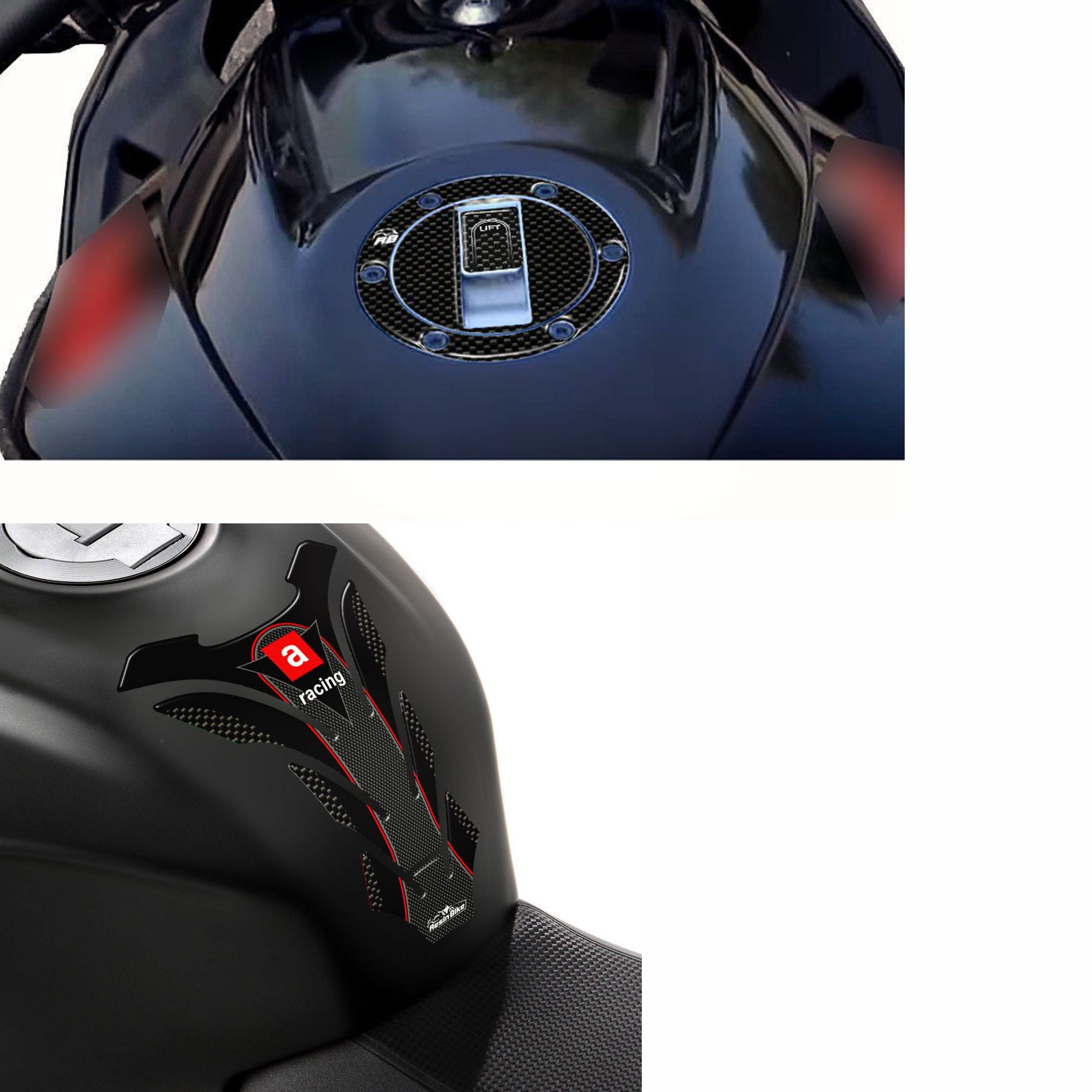 Resin Bike 3D Motorcycle Stickers - Tank Pad | Aprilia RSV4 2009>2023 -   Pyramid Motorcycle Accessories