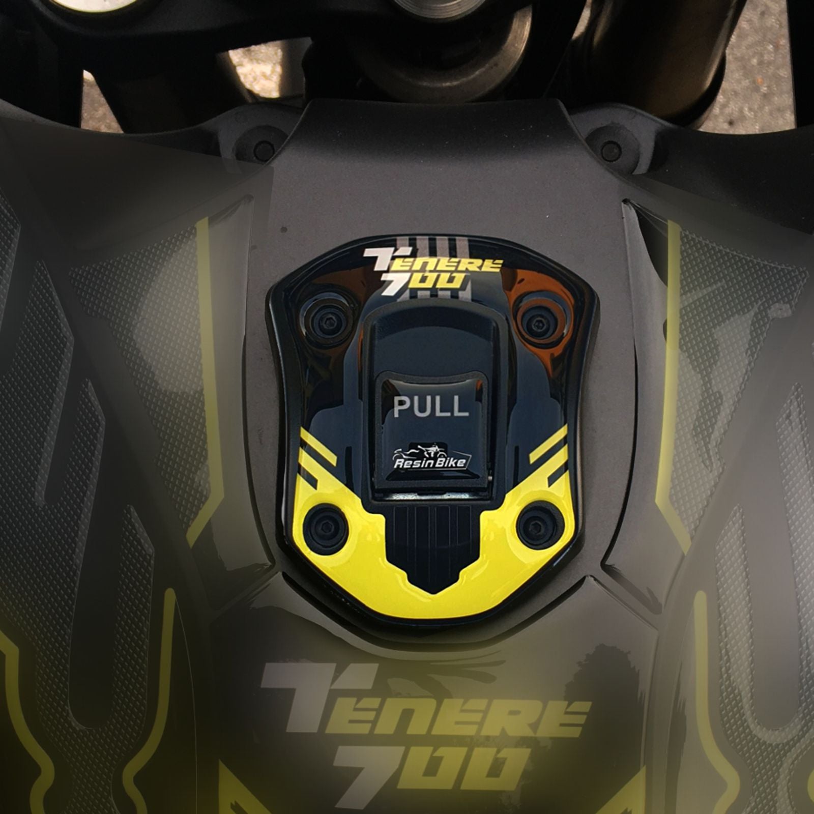 Resin Bike 3D Motorcycle Stickers - Fuel Cap | Yamaha Tenere 700 2019>2020 RB-B10328F2 -   Pyramid Motorcycle Accessories