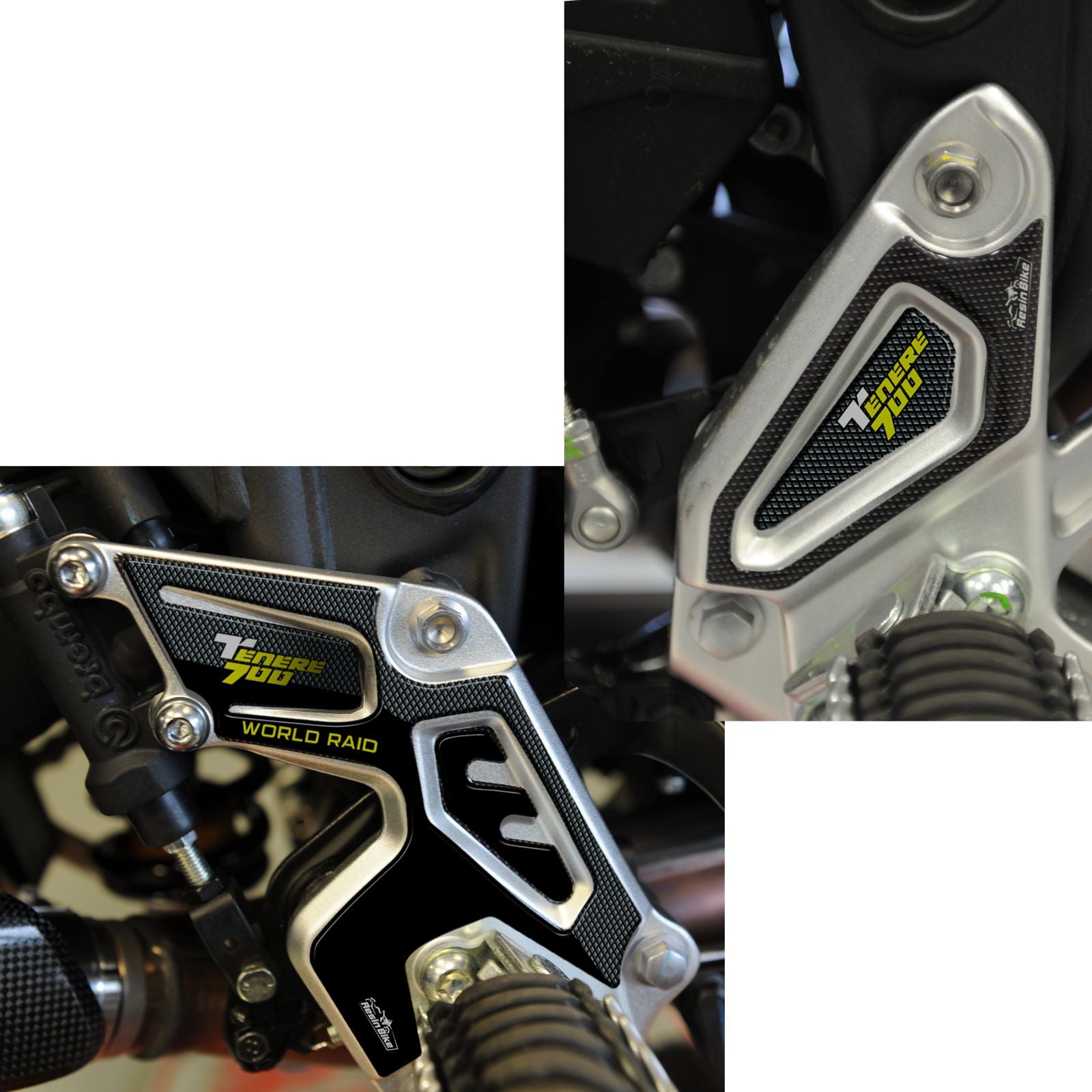 Resin Bike 3D Motorcycle Stickers - Heel Pads | Yamaha Tenere 700 2019>2020 RB-B8I42504 -   Pyramid Motorcycle Accessories
