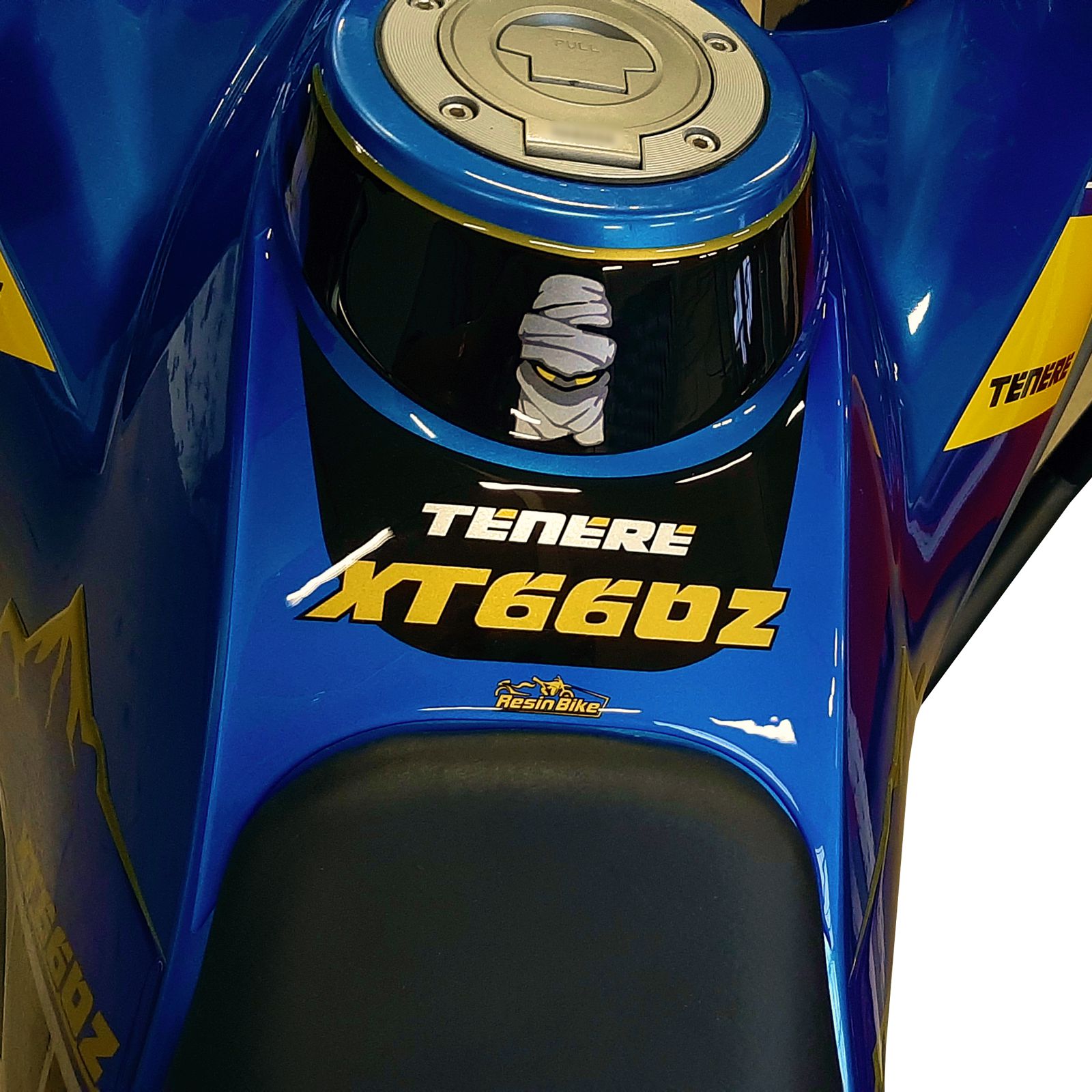 Resin Bike 3D Motorcycle Stickers - Tank Pad | Yamaha XT 660 Z -   Pyramid Motorcycle Accessories
