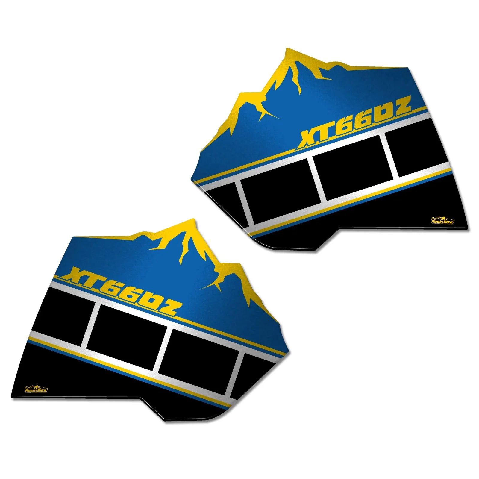 Resin Bike 3D Motorcycle Stickers - Tank Sides | Yamaha XT 660 Z 2008>2016 -   Pyramid Motorcycle Accessories