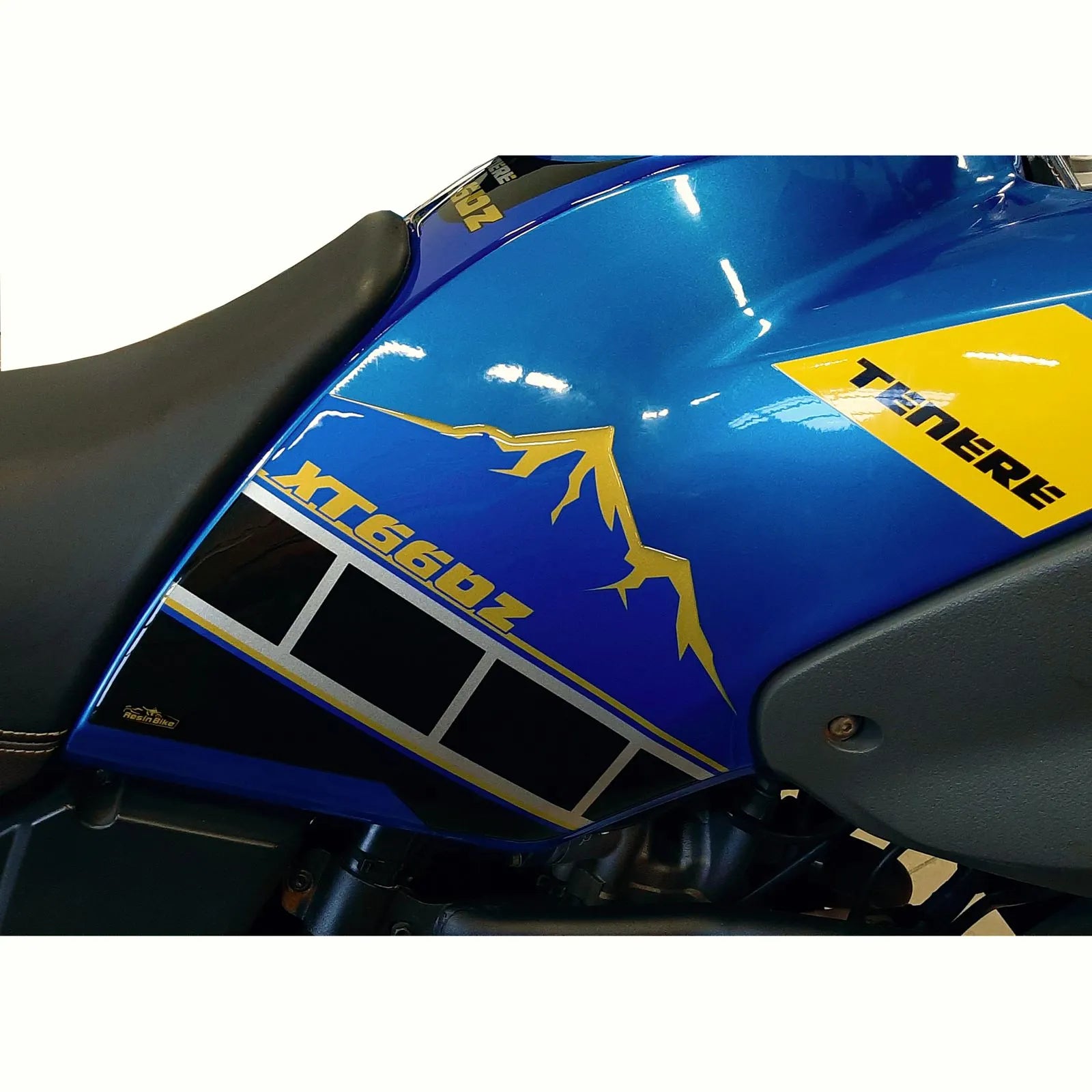 Resin Bike 3D Motorcycle Stickers - Tank Sides | Yamaha XT 660 Z 2008>2016 -   Pyramid Motorcycle Accessories