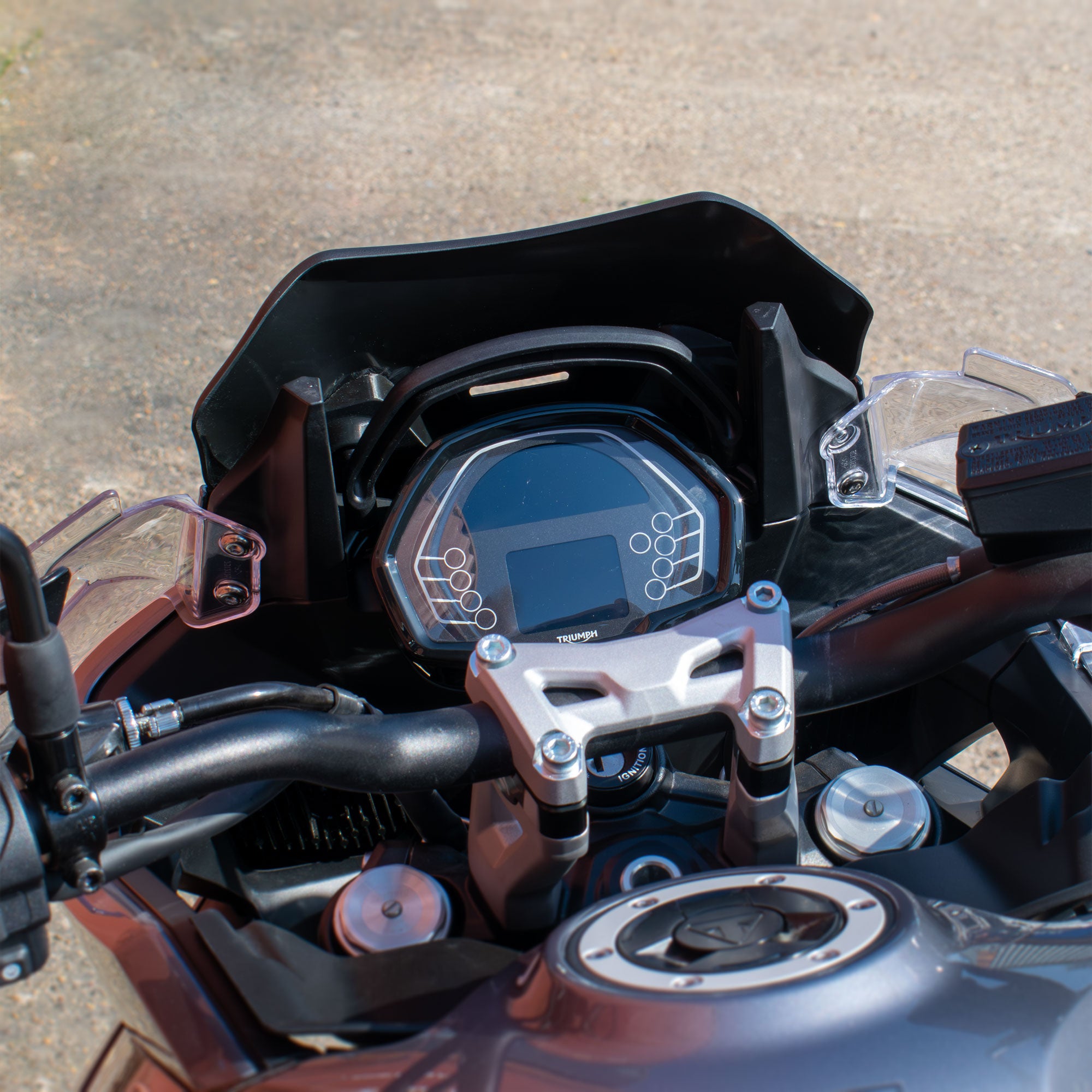 Pyramid Fly Screen | Sapphire Black, Grey & Yellow Scheme | Triumph Tiger Sport 800 2025>Current -   Pyramid Motorcycle Accessories