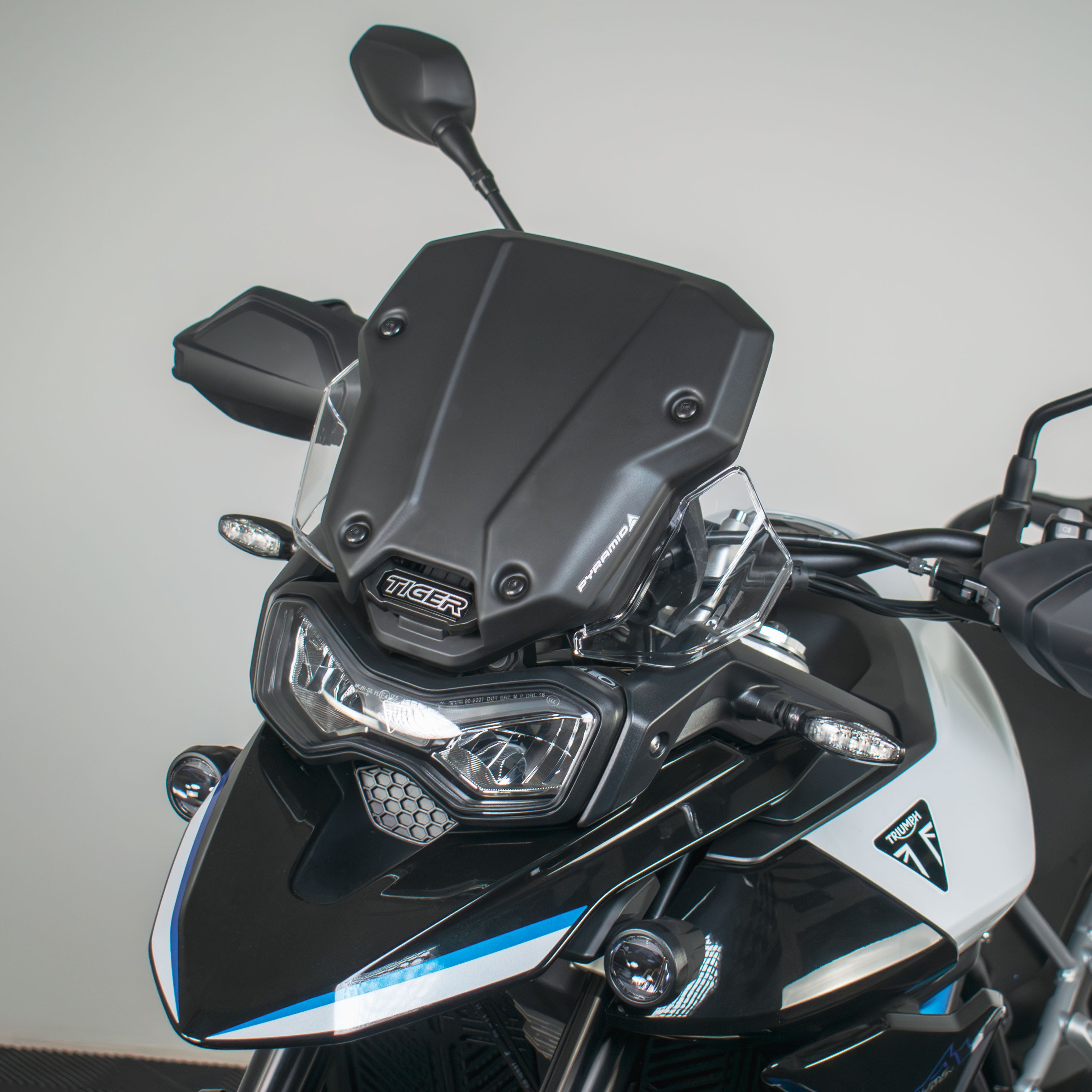 Pyramid Fly Screen | Matte Black | Triumph Tiger 850/900 2020>Current -   Pyramid Motorcycle Accessories