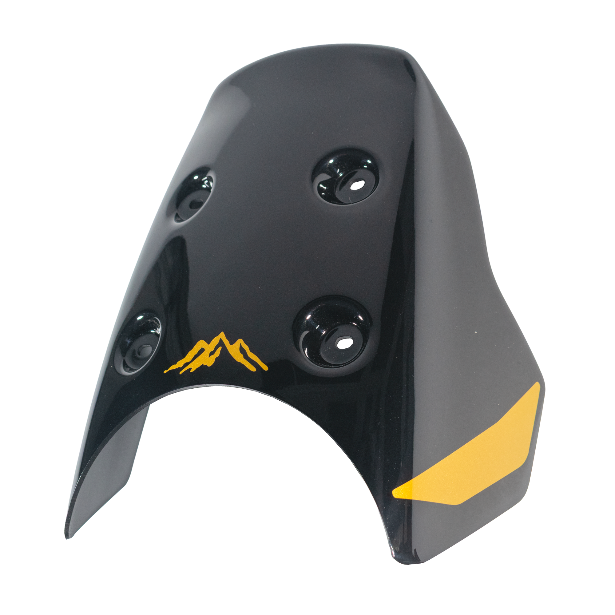 Pyramid Fly Screen | Hanle Black/Gold Scheme | Royal Enfield Himalayan 450 2024>Current -   Pyramid Motorcycle Accessories